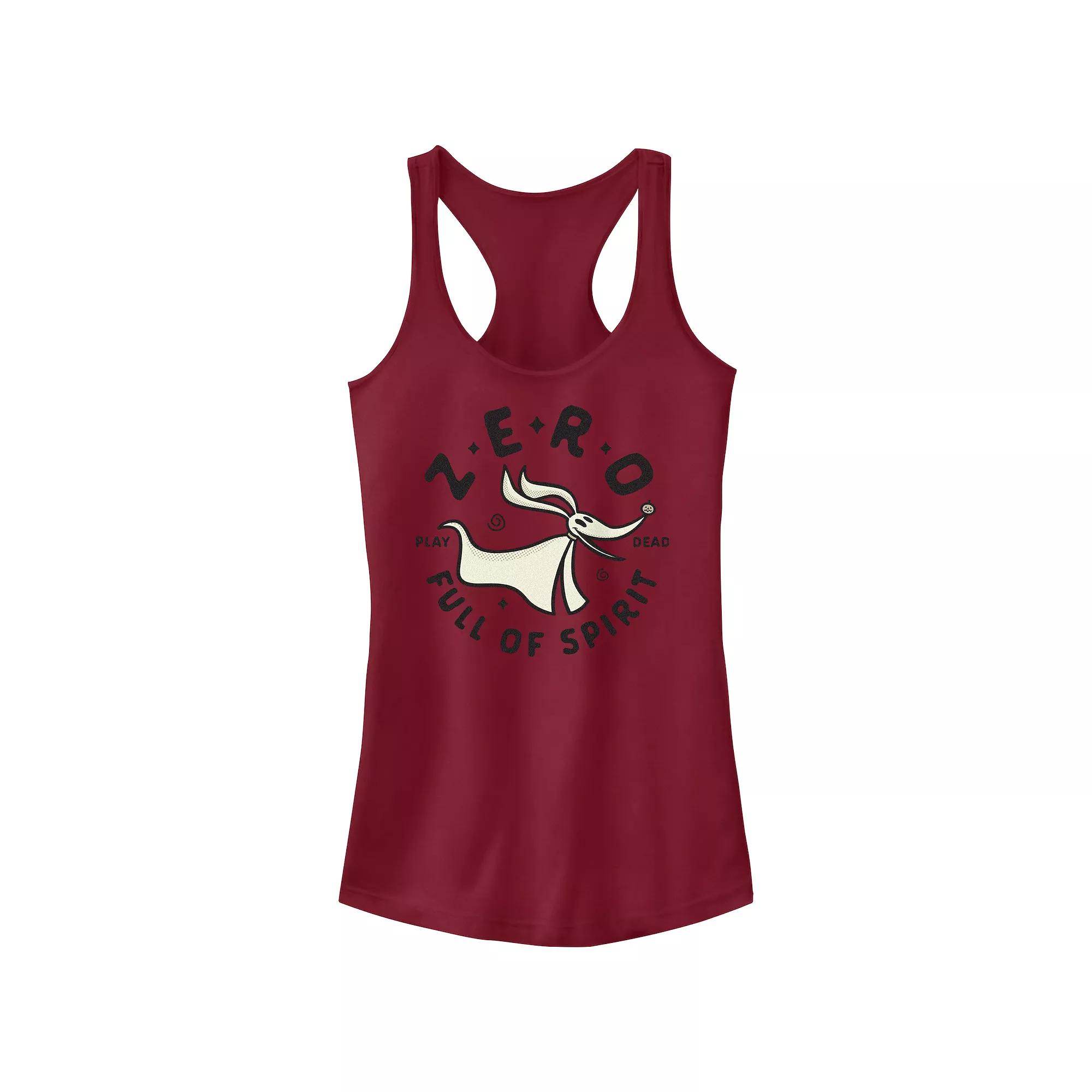 Disney's The Nightmare Before Christmas Zero Full Of Spirit Play Dead Juniors' Racerback Tank Top, Girl's,  Product Image
