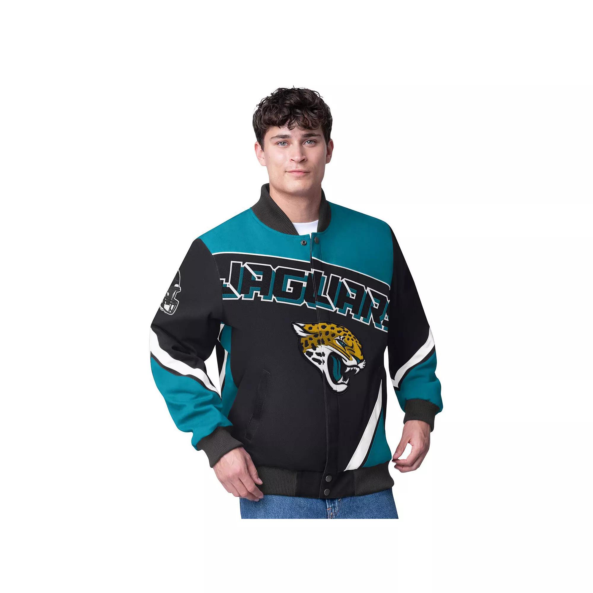 Men's G-III Extreme  Black Jacksonville Jaguars Maximum Racing Full-Zip Jacket, Size: Large Product Image