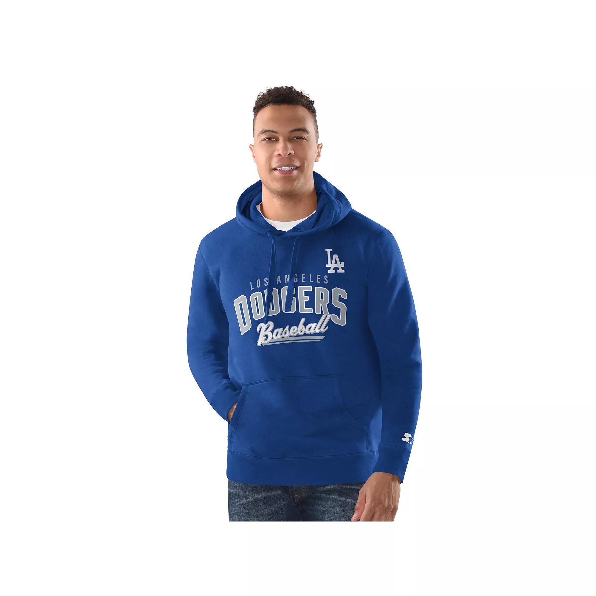 Men's Starter Royal Los Angeles Dodgers Classic Pullover Hoodie,  Product Image