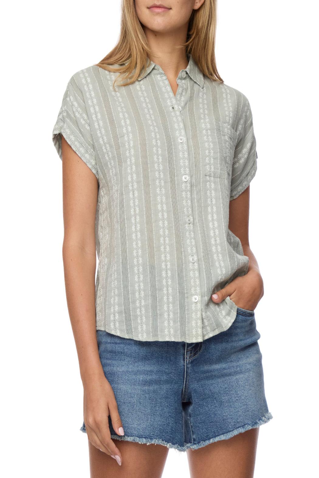 Bellerose Striped Floral Dolman Top Product Image