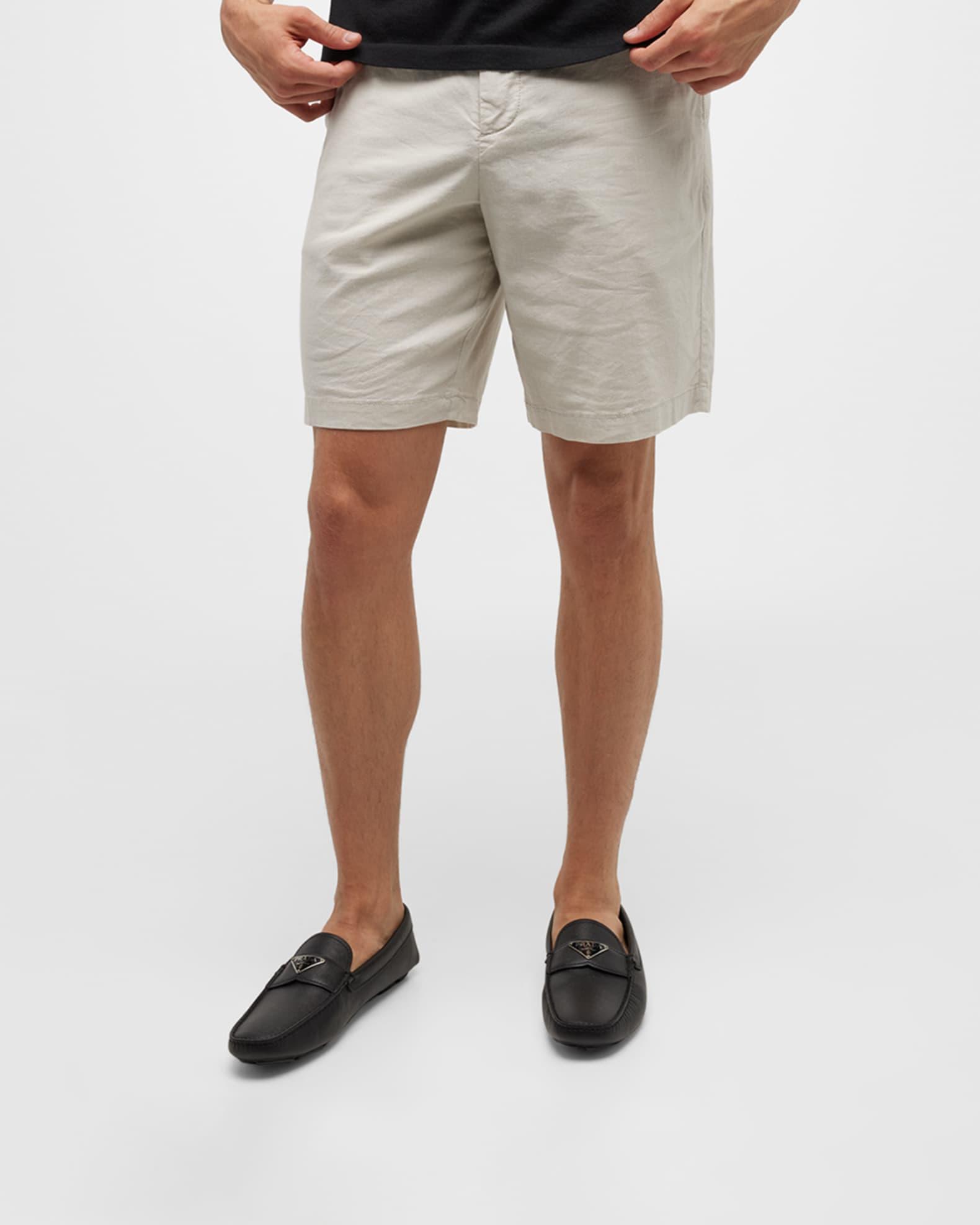 Men's Triangle Logo Leather Drivers Product Image