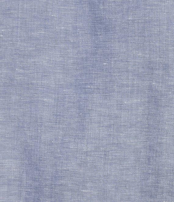 Hart Schaffner Marx Long Sleeve Solid Linen Button Front Shirt Product Image