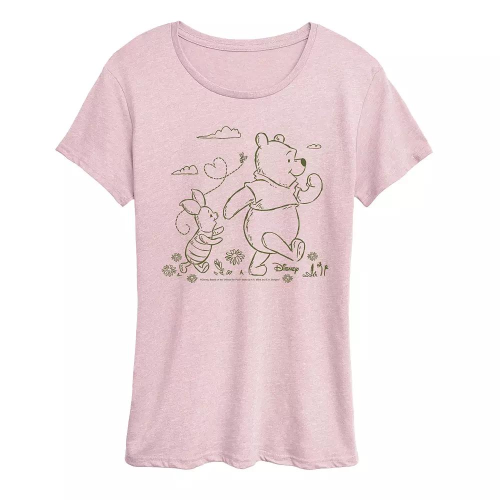 Disney's Winnie The Pooh Women's Stroll Graphic Tee,  Product Image