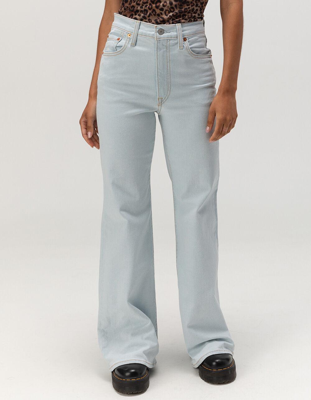 LEVI'S Ribcage Bell Womens Jeans - Perfect Match - LIGHT WASH Product Image