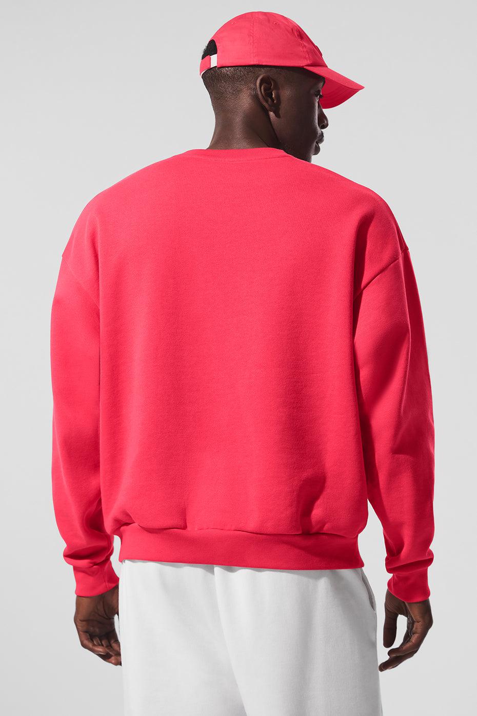 Accolade Crew Neck Pullover - Candy Red Product Image