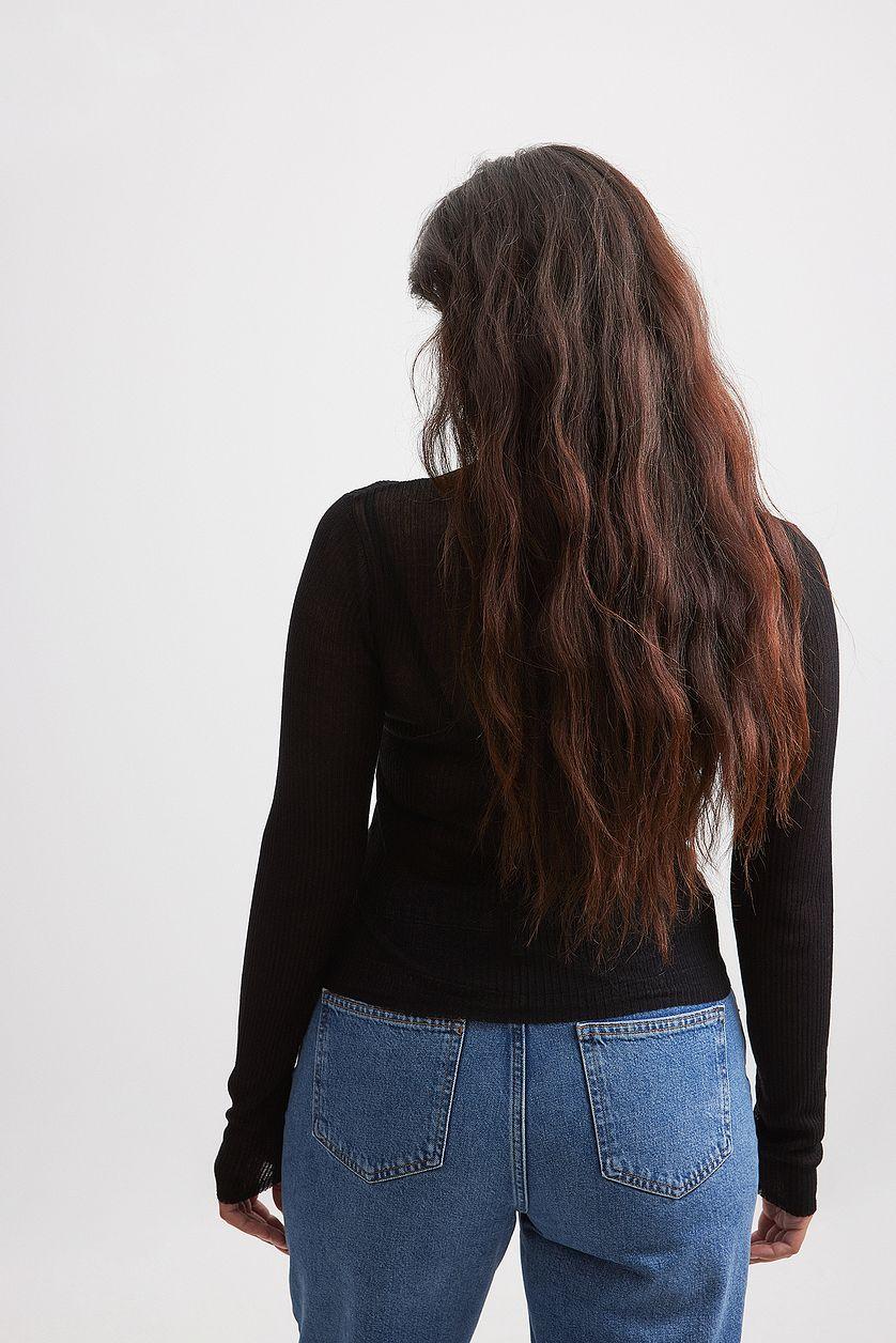 High Neck Fine Knitted Top Product Image