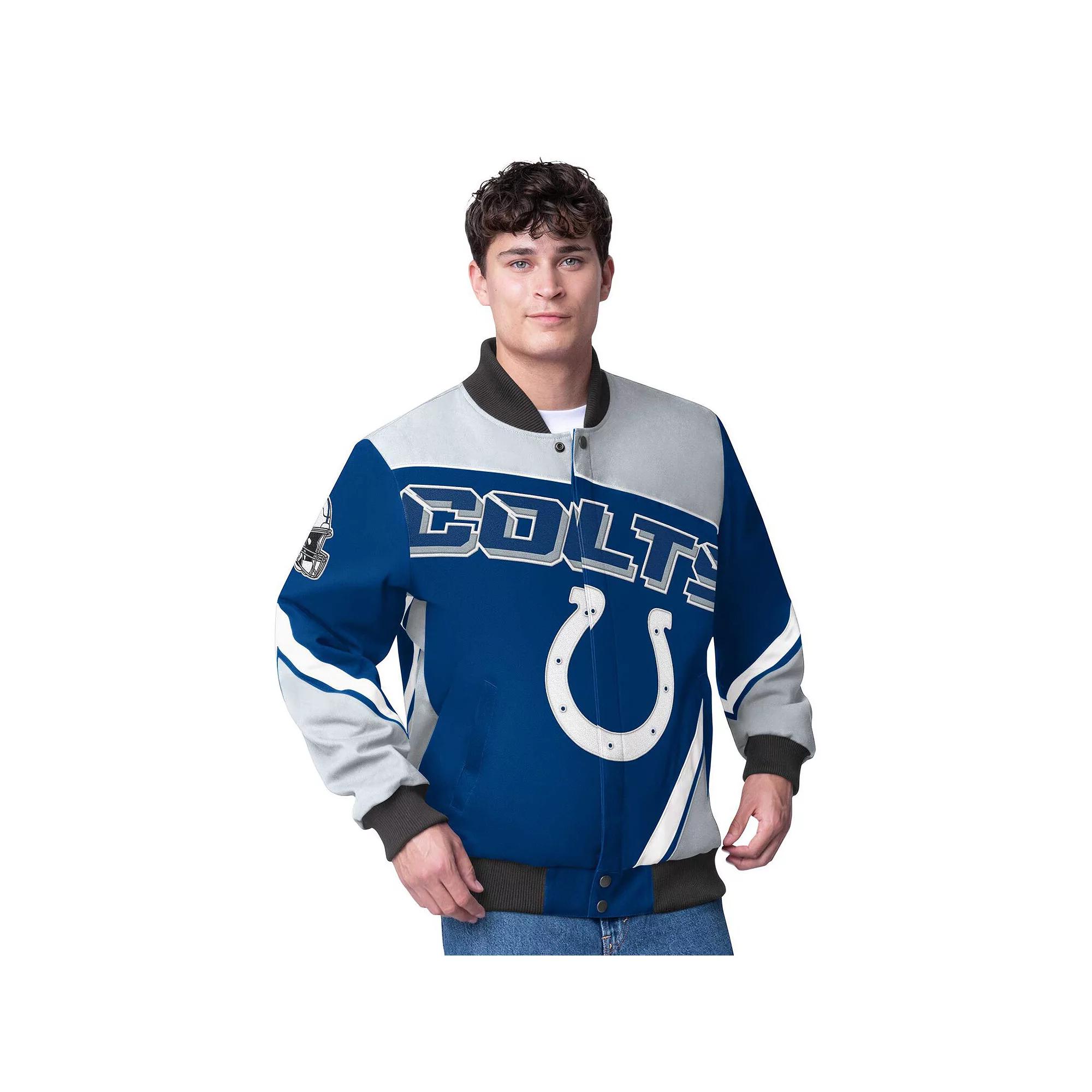 Men's G-III Extreme  Royal Indianapolis Colts Maximum Racing Full-Zip Jacket, Size: Medium, Blue Product Image