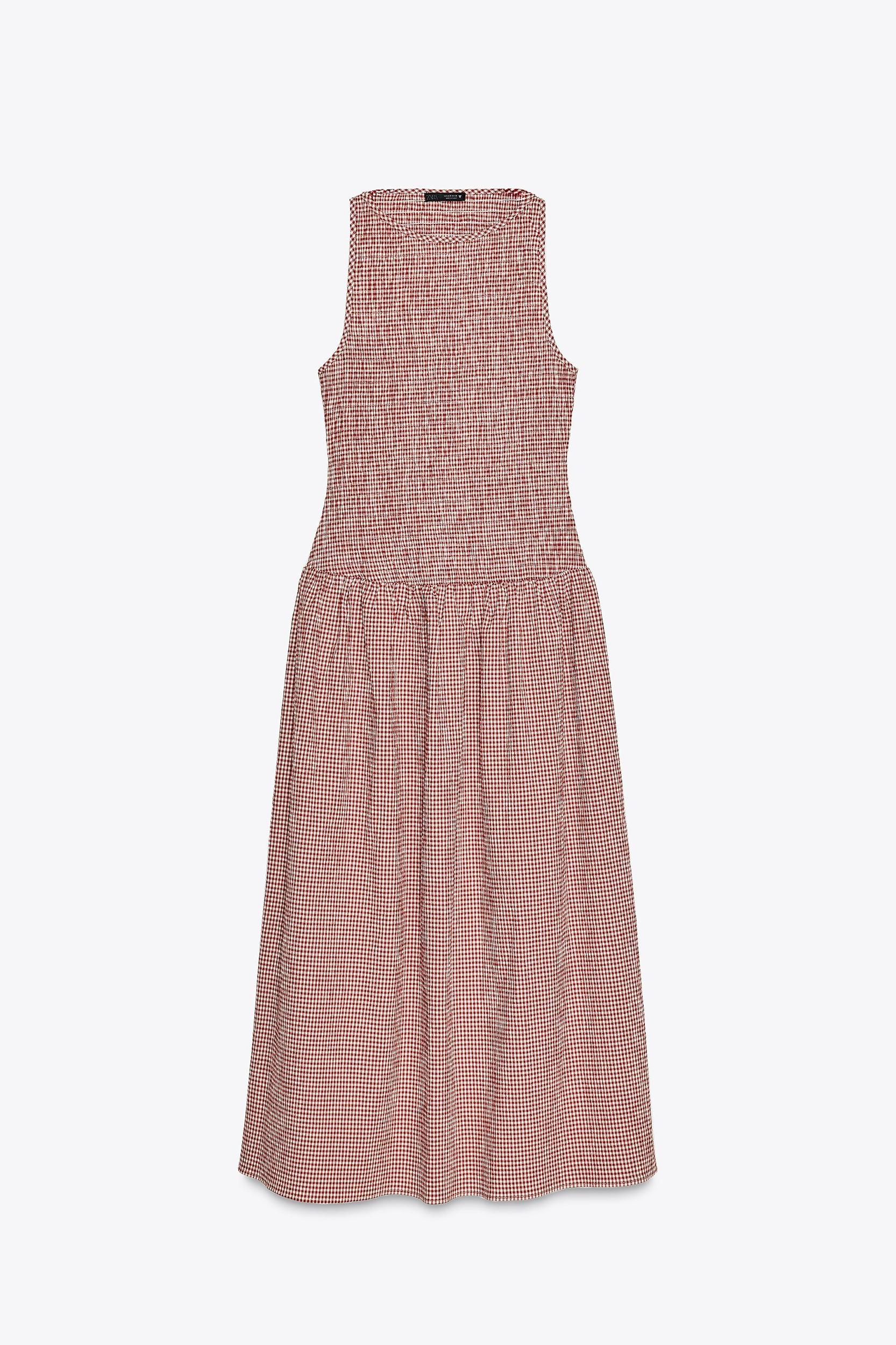 GINGHAM MIDI DRESS Product Image