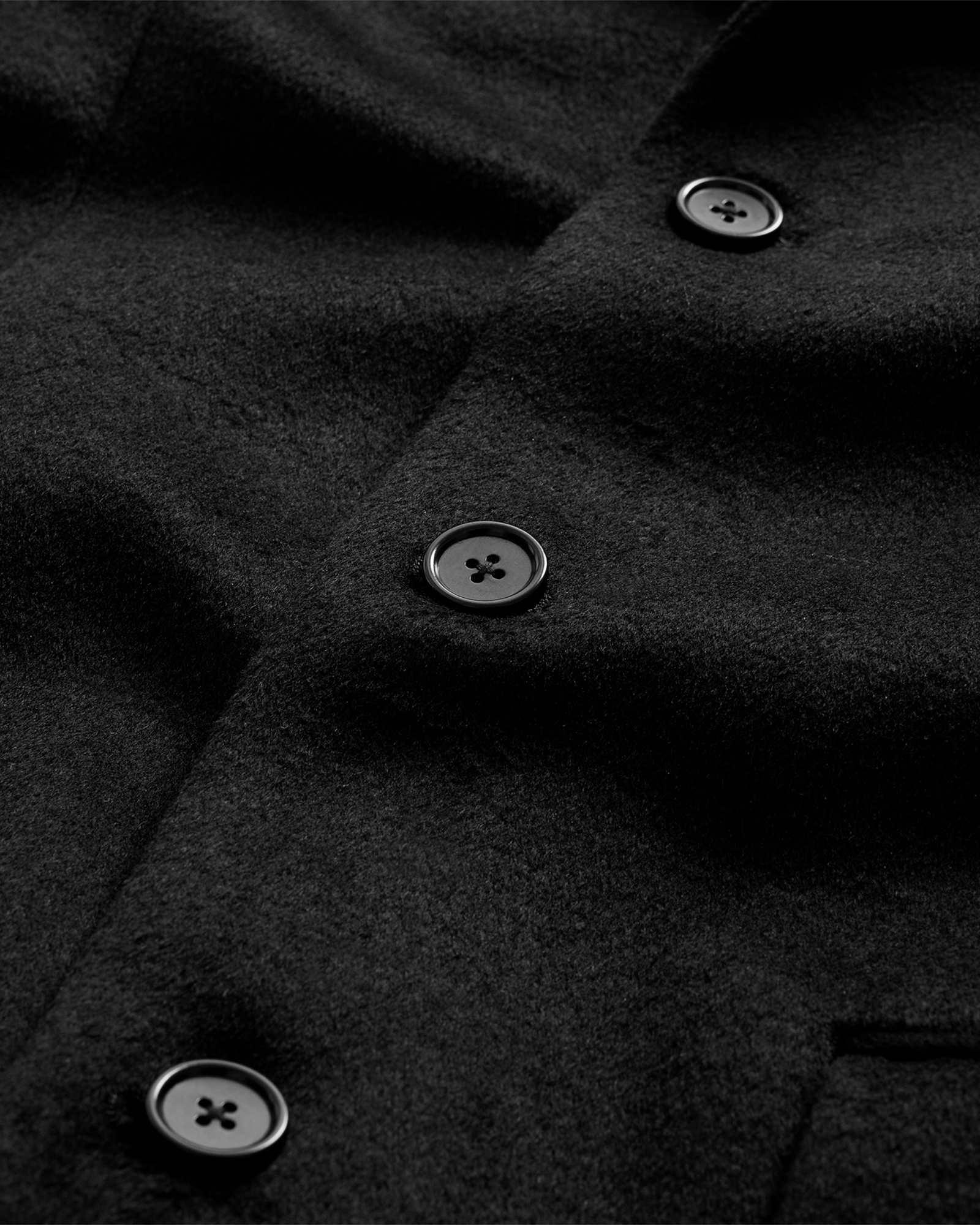 Hal Single Breasted Wool Blend Coat Black | ALLSAINTS US Product Image