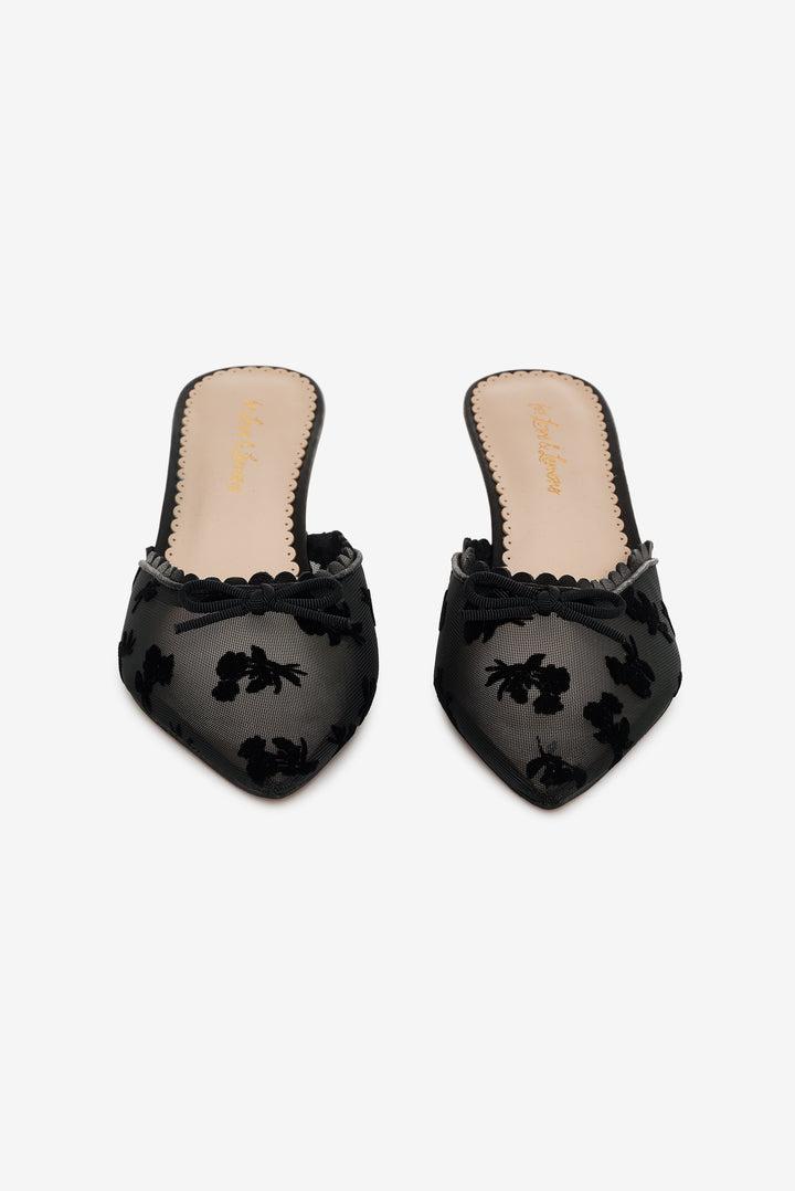Sylvie Mule Heel — Black Product Image