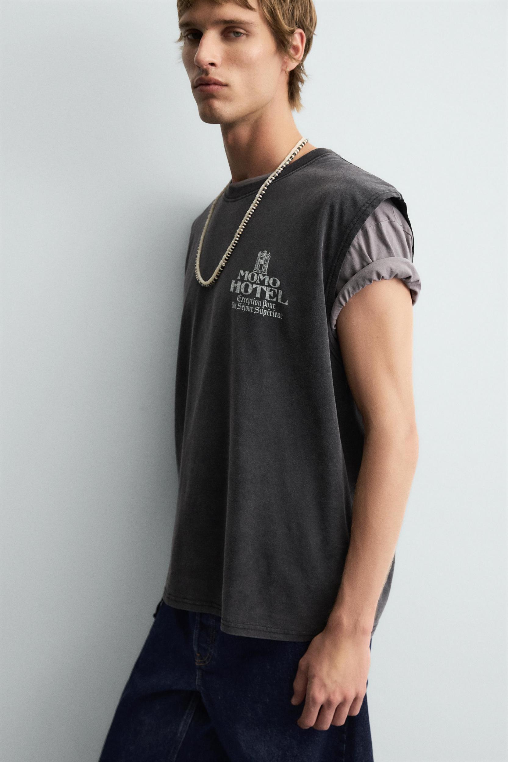 WASHED PRINT TANK TOP Product Image