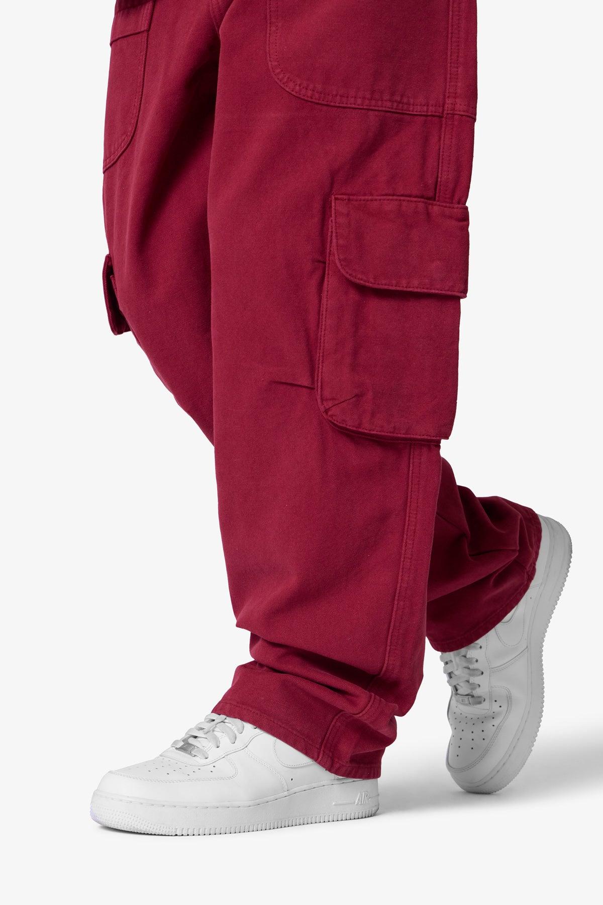 Ultra Baggy Pocketeer Denim - Burgundy Product Image