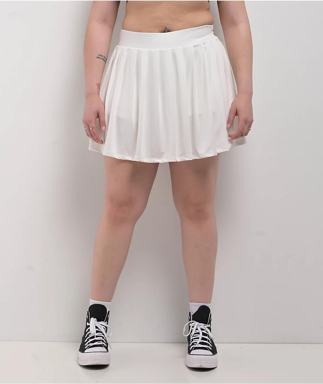 Spicychix White Tennis Skirt Product Image