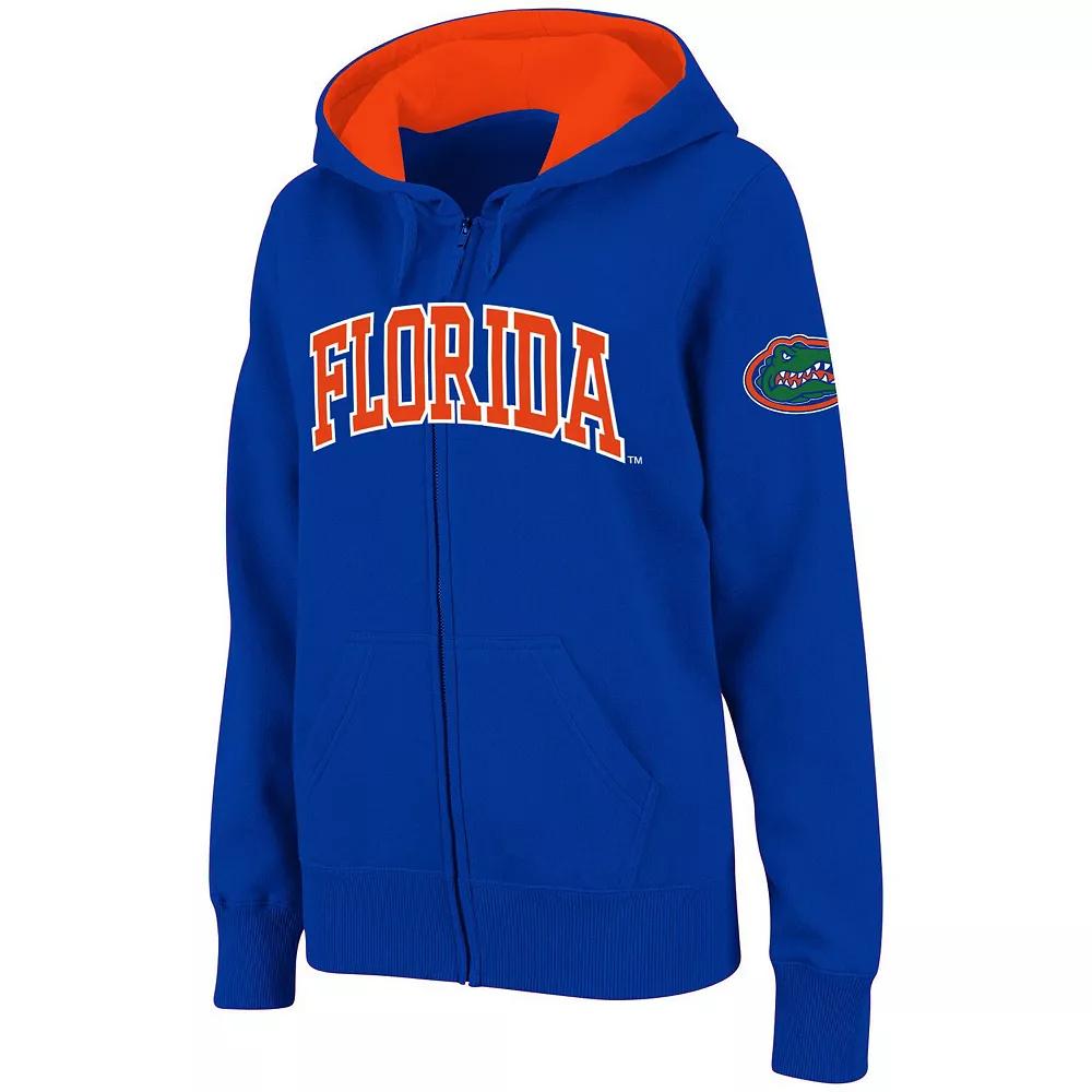 Women's Stadium Athletic Royal Florida Gators Arched Name Full-Zip Hoodie, Size: 2XL, Blue Product Image