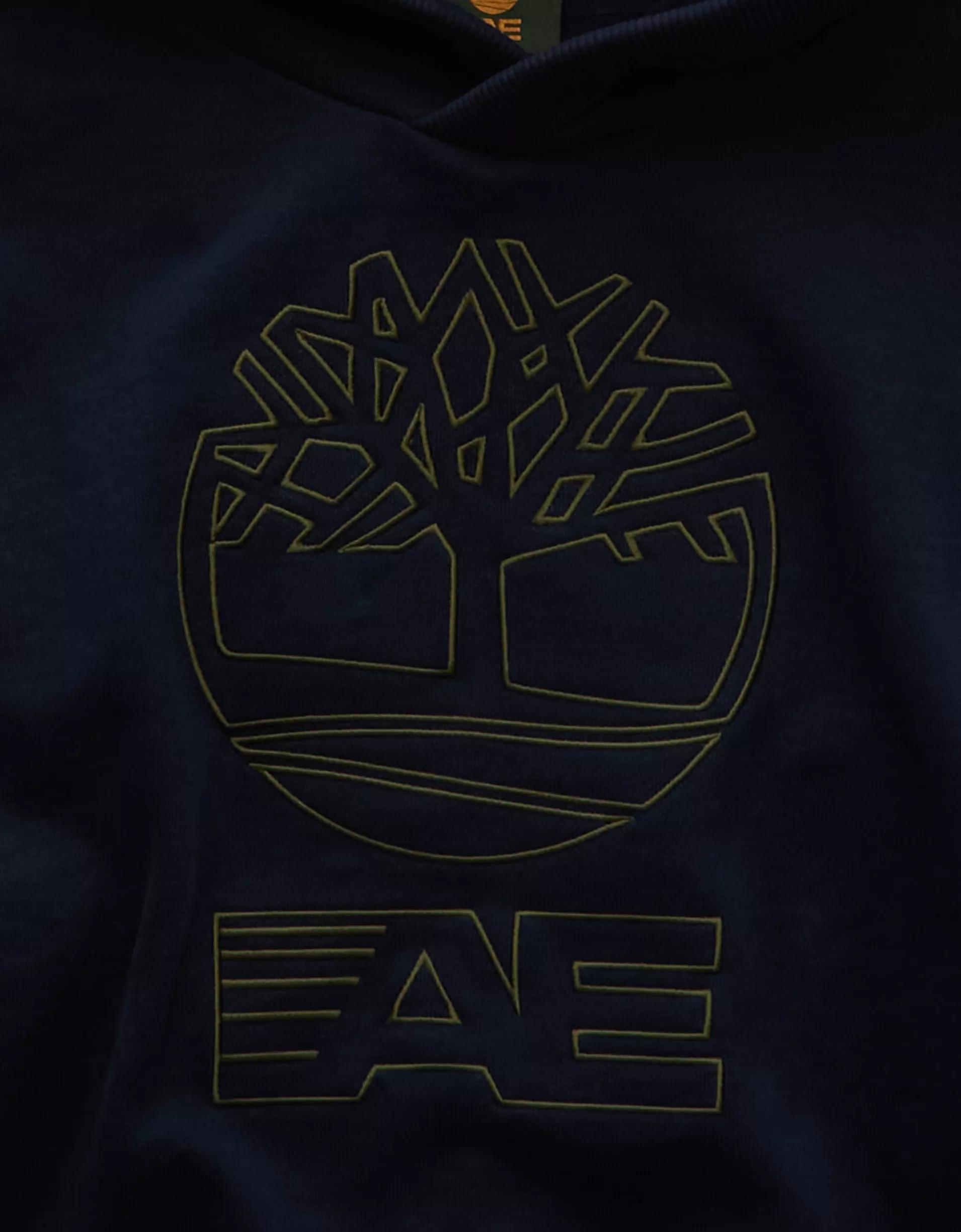 Timberland x AE Embroidered Cotton Hoodie Product Image