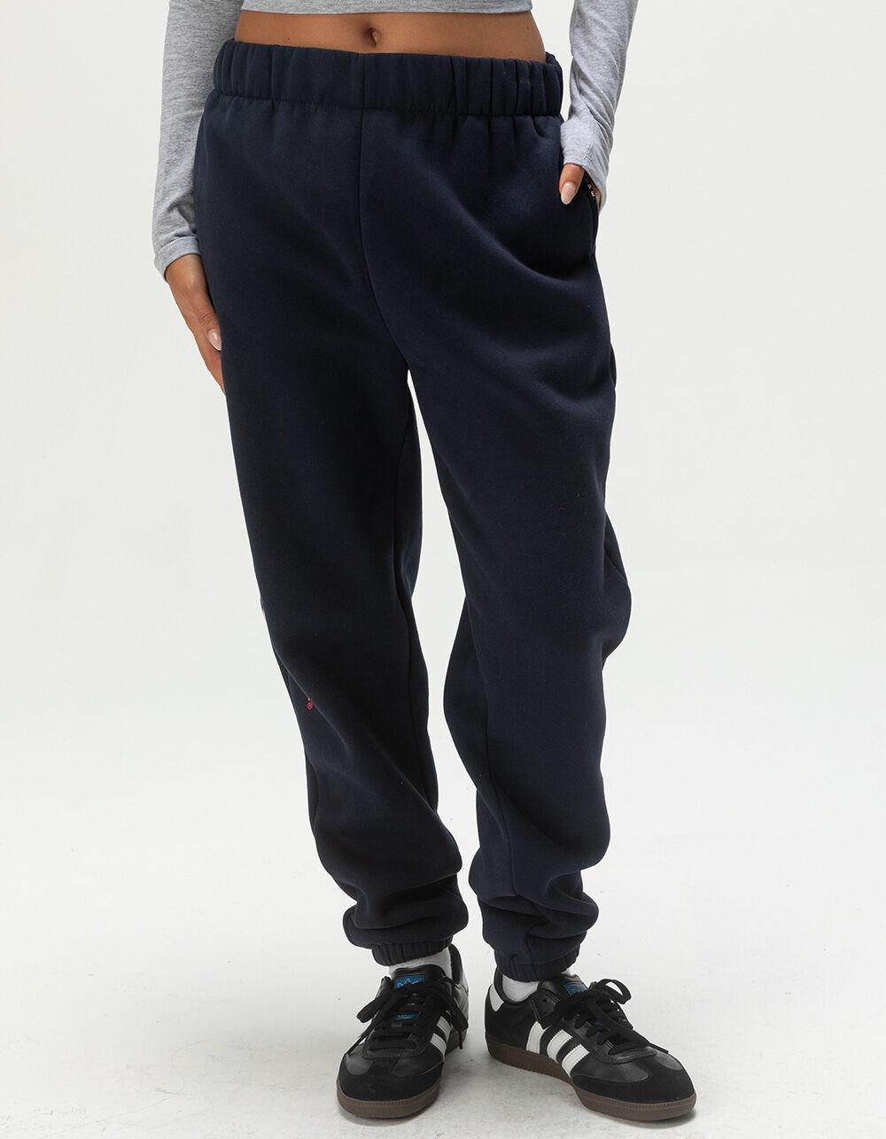 HYPE AND VICE Fresno State University Womens Sweatpants - NAVY Product Image