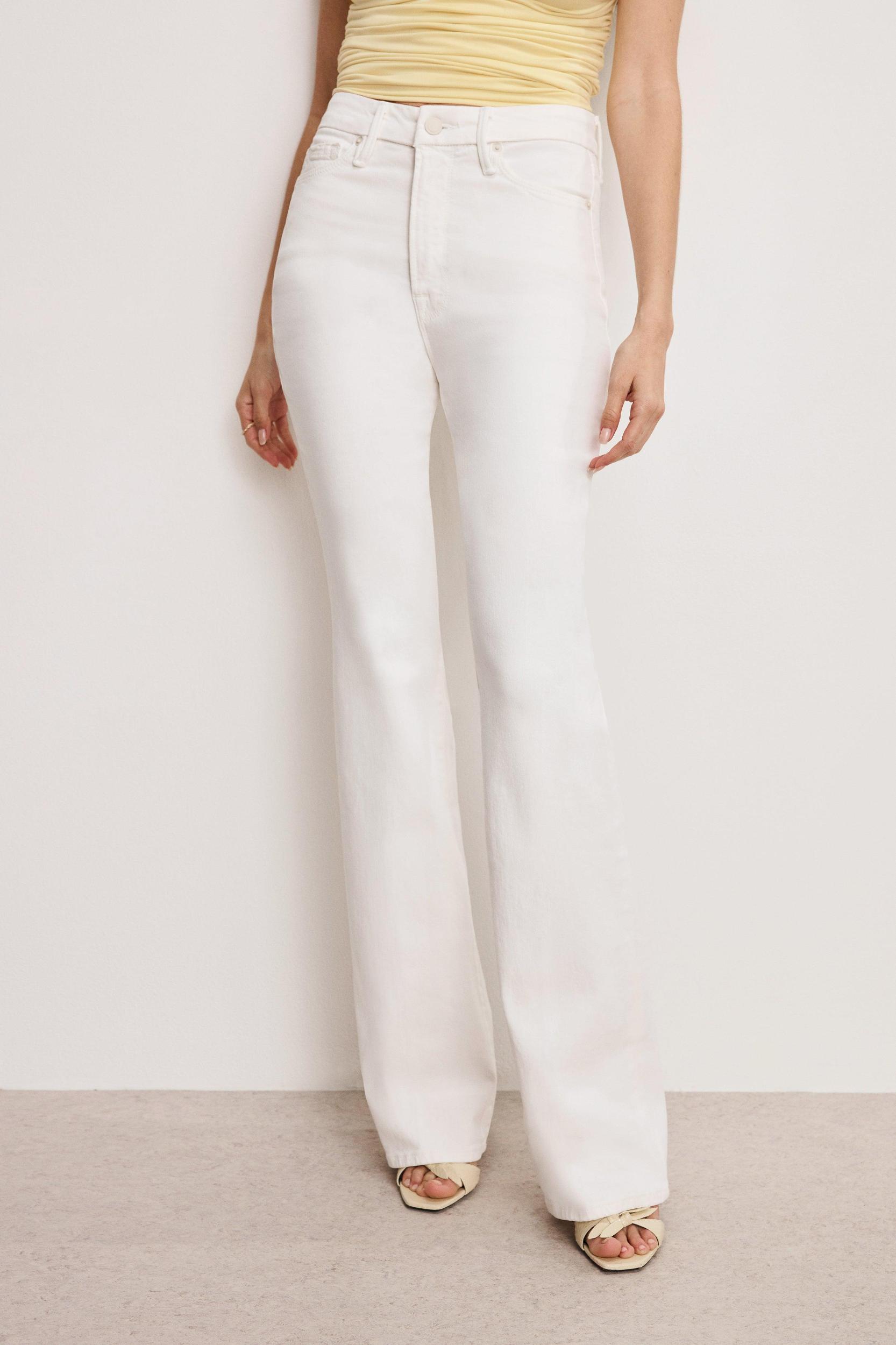 GOOD CLASSIC LIGHT COMPRESSION BOOTCUT JEANS | CLOUD WHITE Product Image