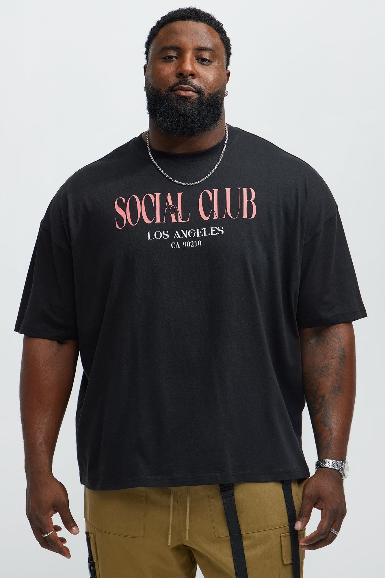 Social Club LA Oversized Short Sleeve Tee - Black Product Image
