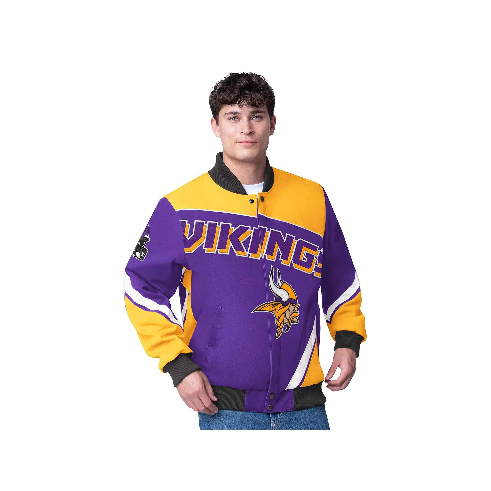 Men's G-III Extreme  Purple Minnesota Vikings Maximum Racing Full-Zip Jacket, Size: 2XL Product Image