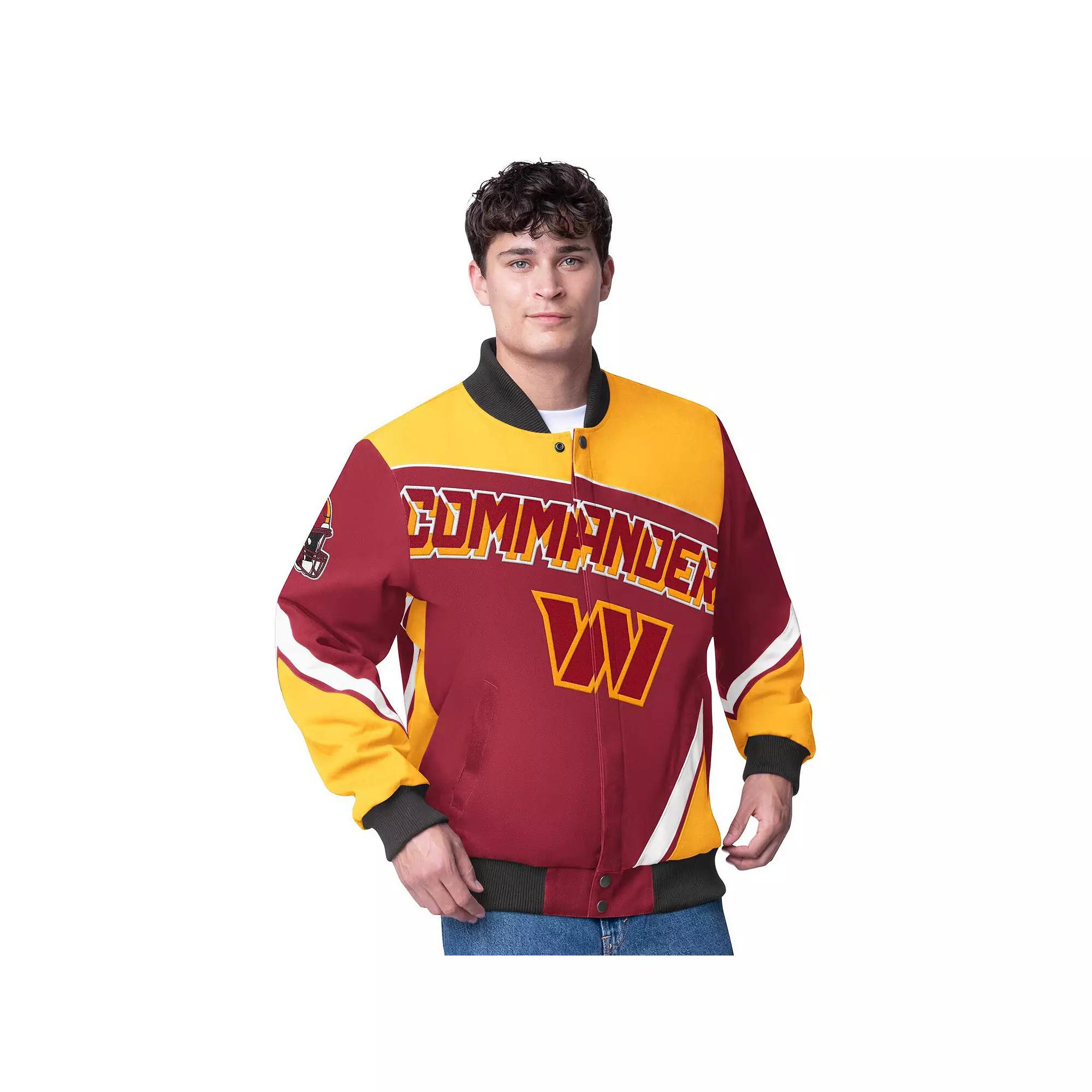 Men's G-III Extreme Burgundy Washington Commanders Maximum Racing Full-Snap Jacket,  Product Image