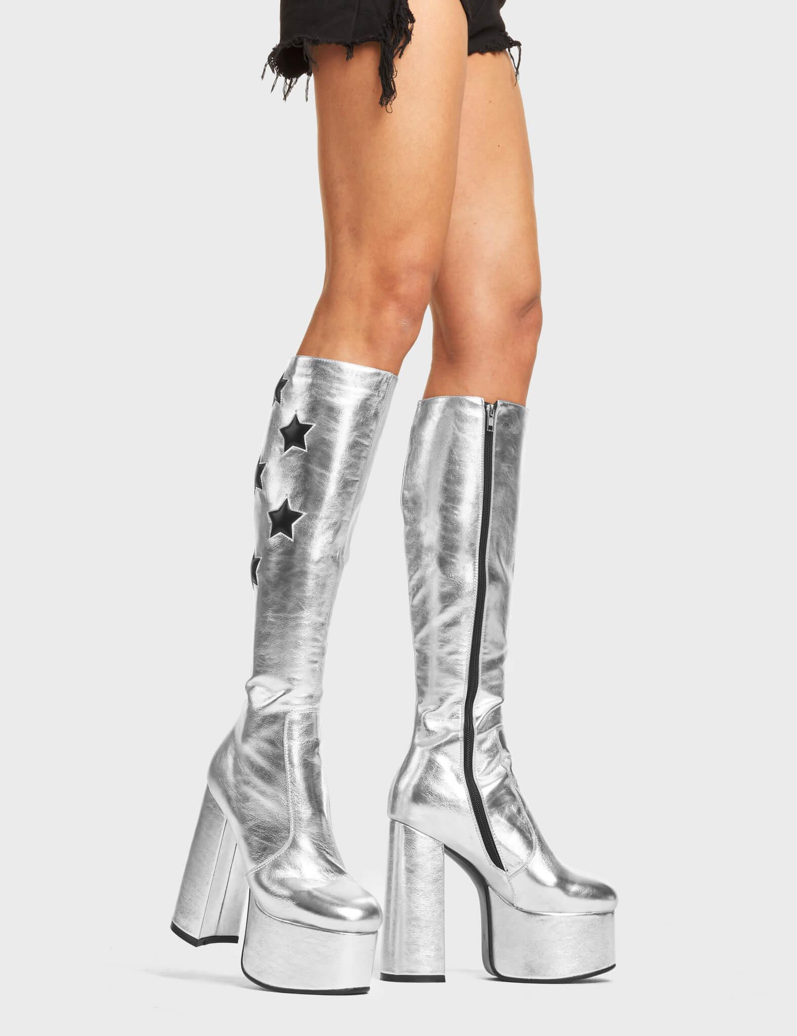 Reflections Platform Knee High Boots Product Image