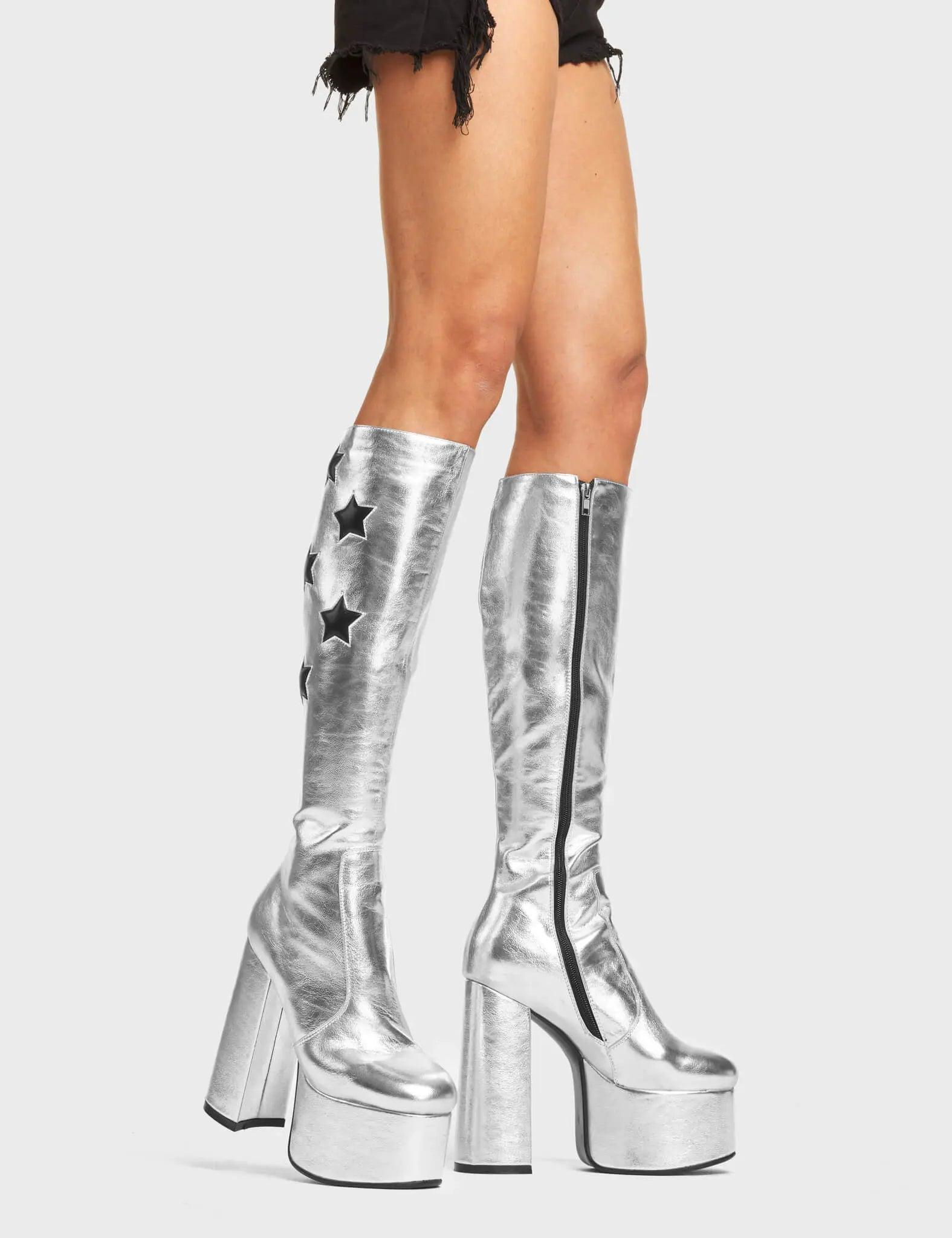 Reflections Platform Knee High Boots Product Image