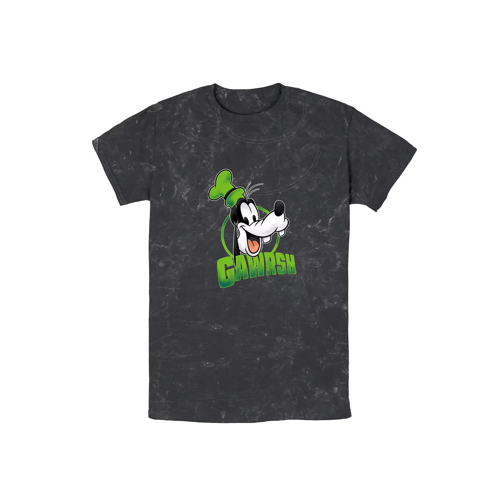 Men's Disney Mickey And Friends Goofy Gawrsh Portrait Bomabrd Wash Tee,  Product Image