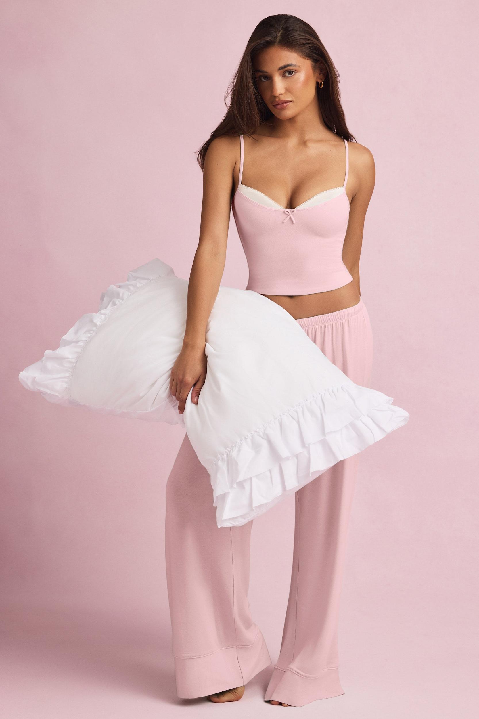 Modal Camisole Pyjama Top in Baby Pink Baby Product Image