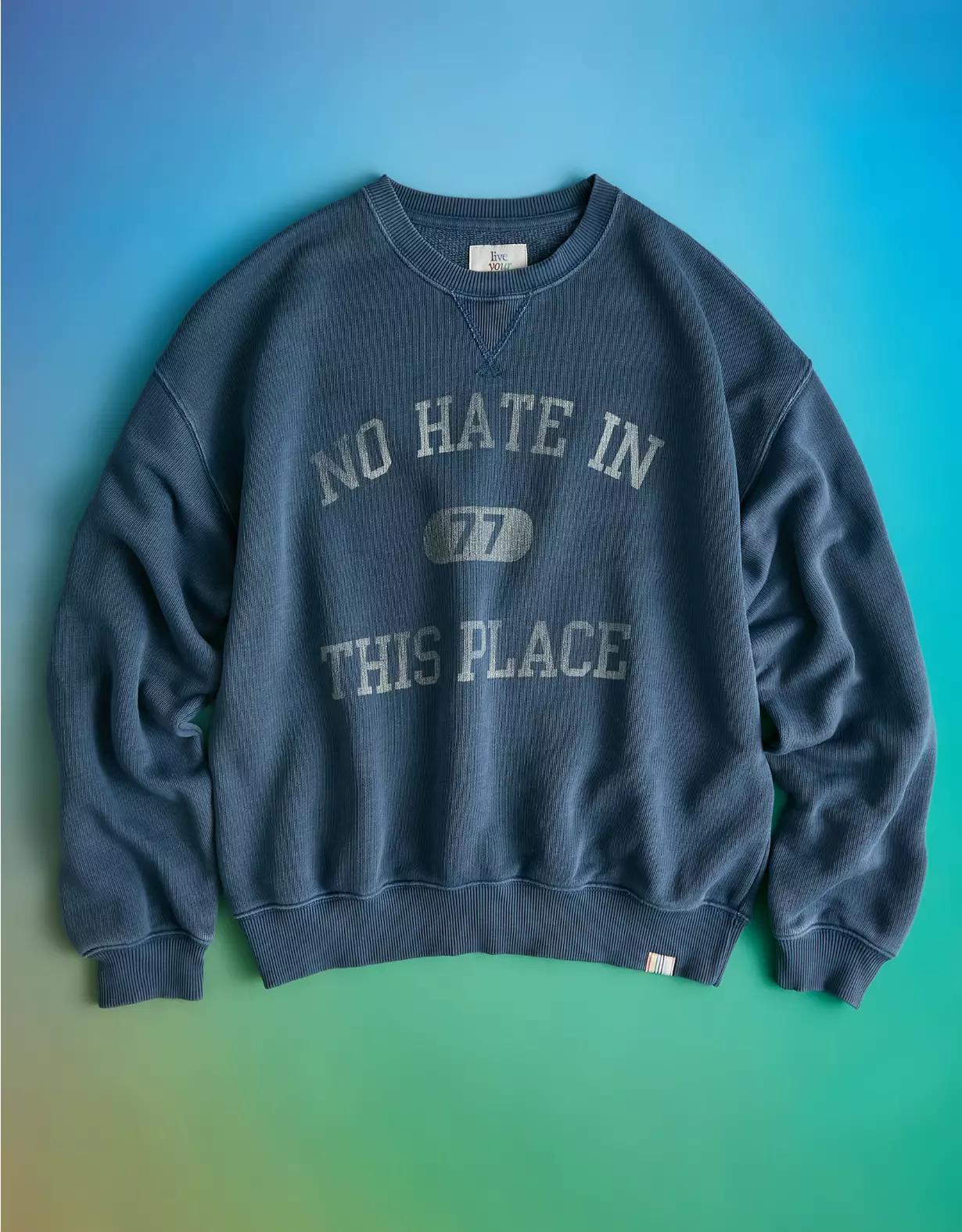 AE Relaxed Fit Pride Graphic Sweatshirt Product Image