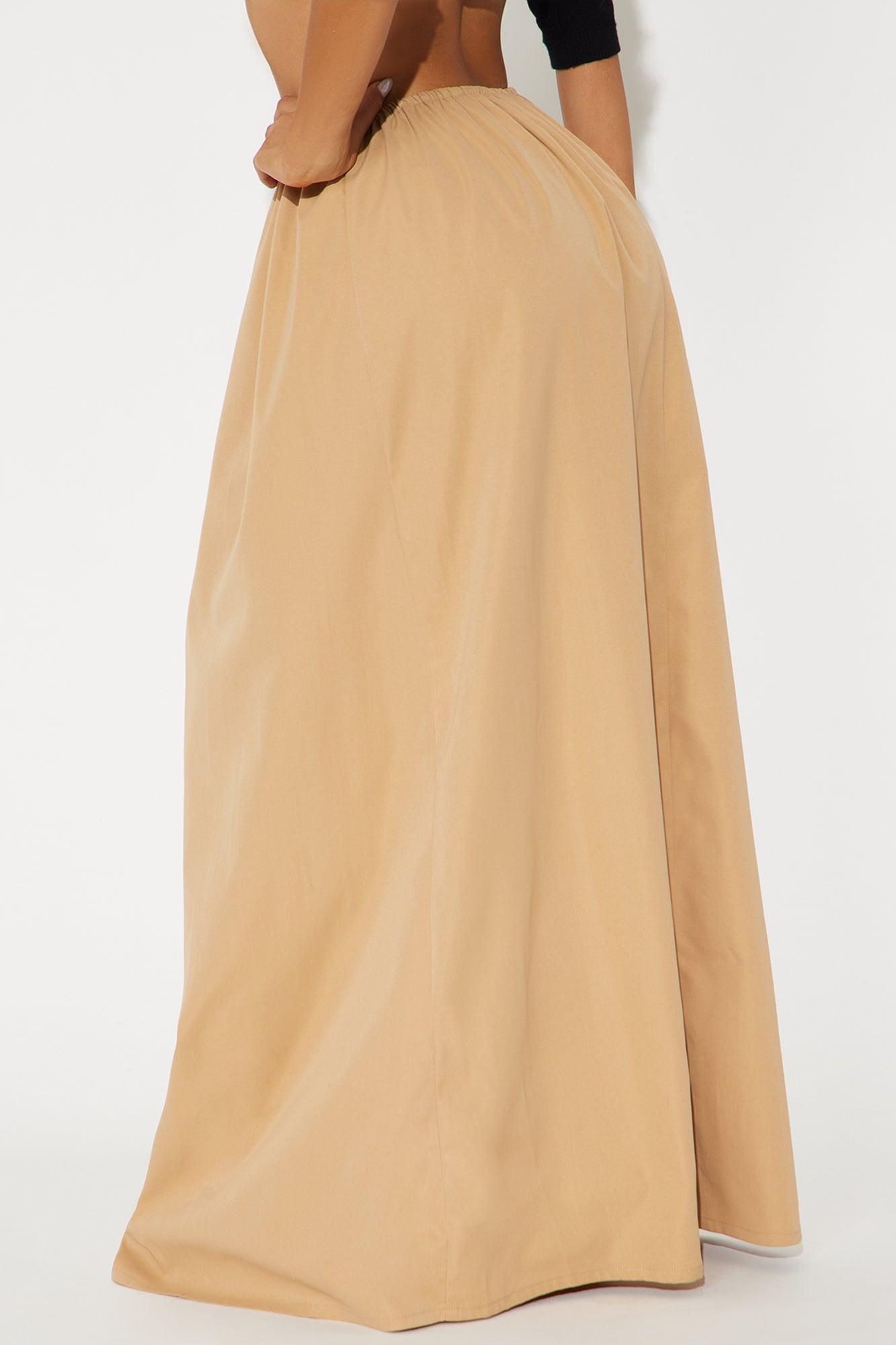 Kellina Maxi Skirt - Khaki Product Image