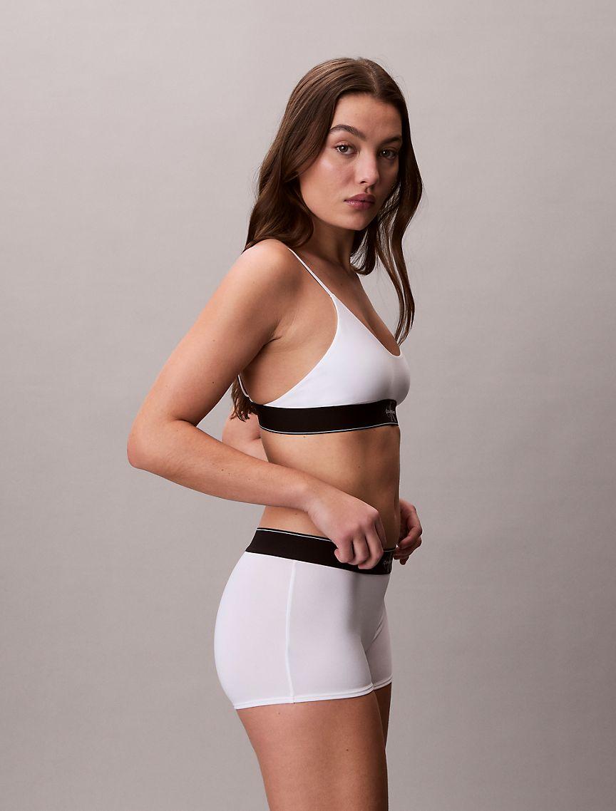 Graphic Monogram Microfiber Stretch Unlined Bralette Product Image