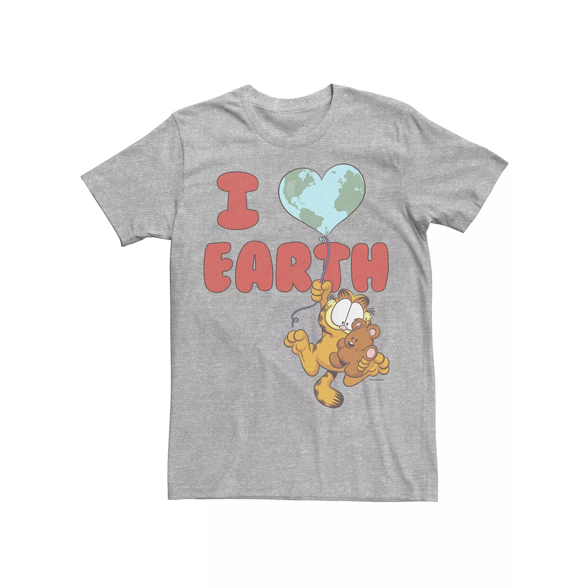 Men's Garfield I Heart Earth Balloon Tee,  Product Image