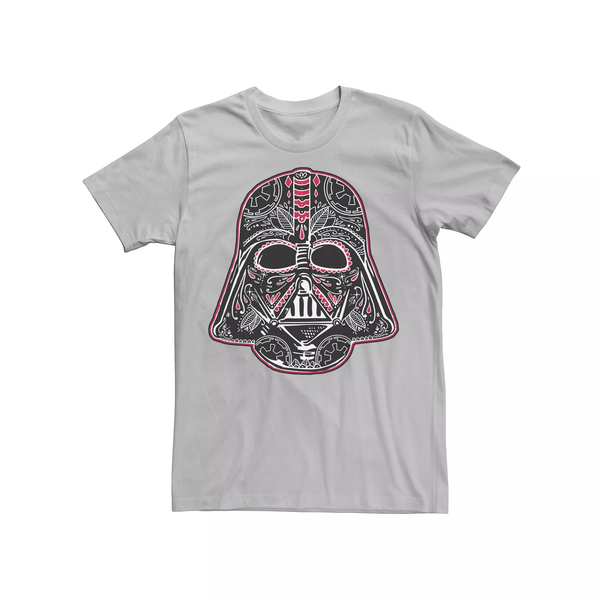 Men's Star Wars Darth Vader Sugar Skull Helmet Tee,  Product Image