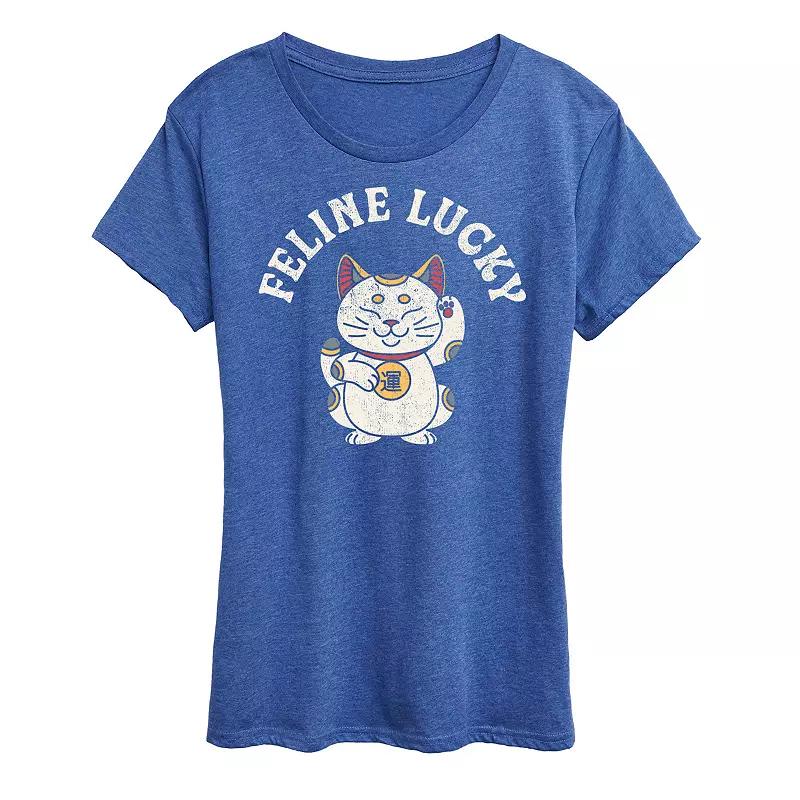 Women's Feline Lucky Tee Graphic Tee,  Product Image