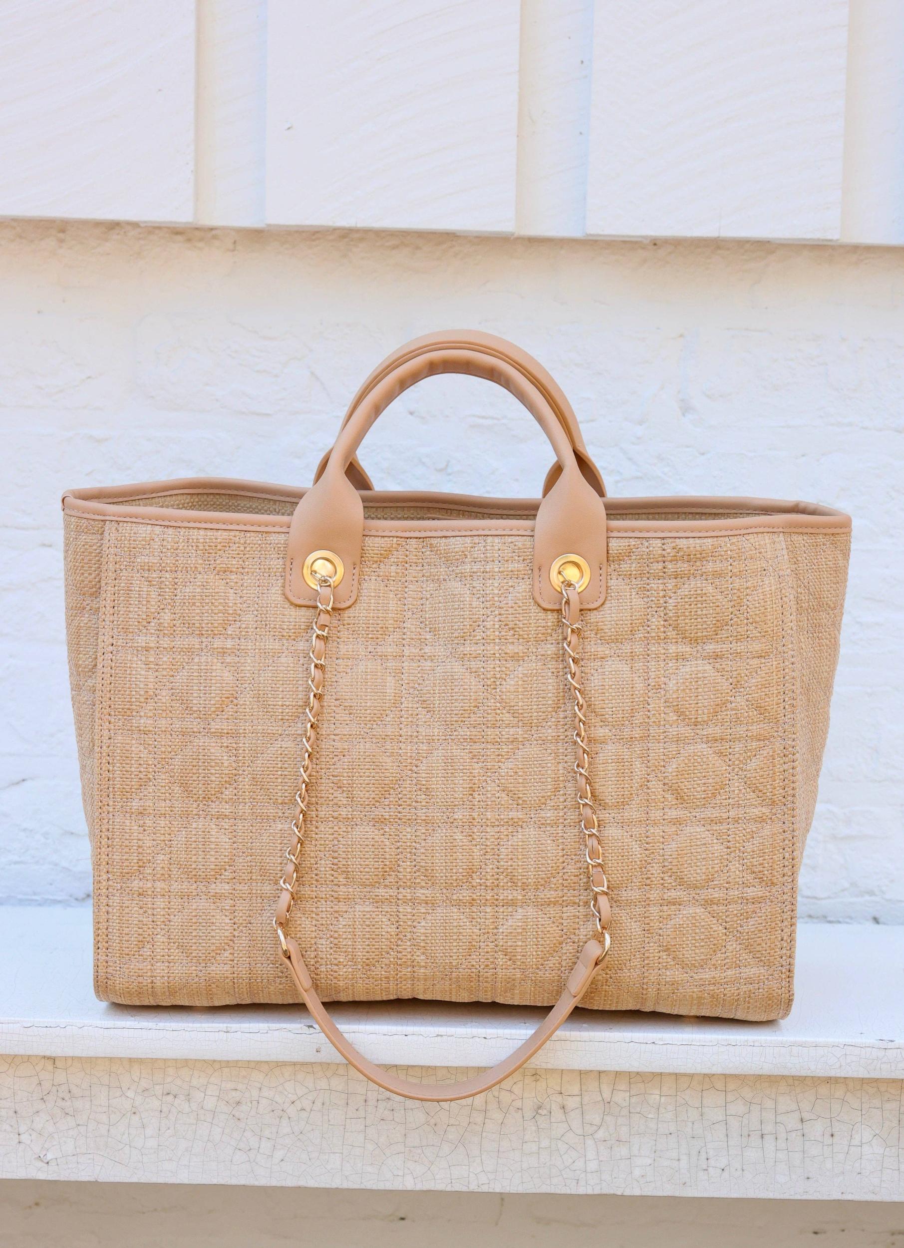 Melissa Tote Bag Natural Quilted Product Image