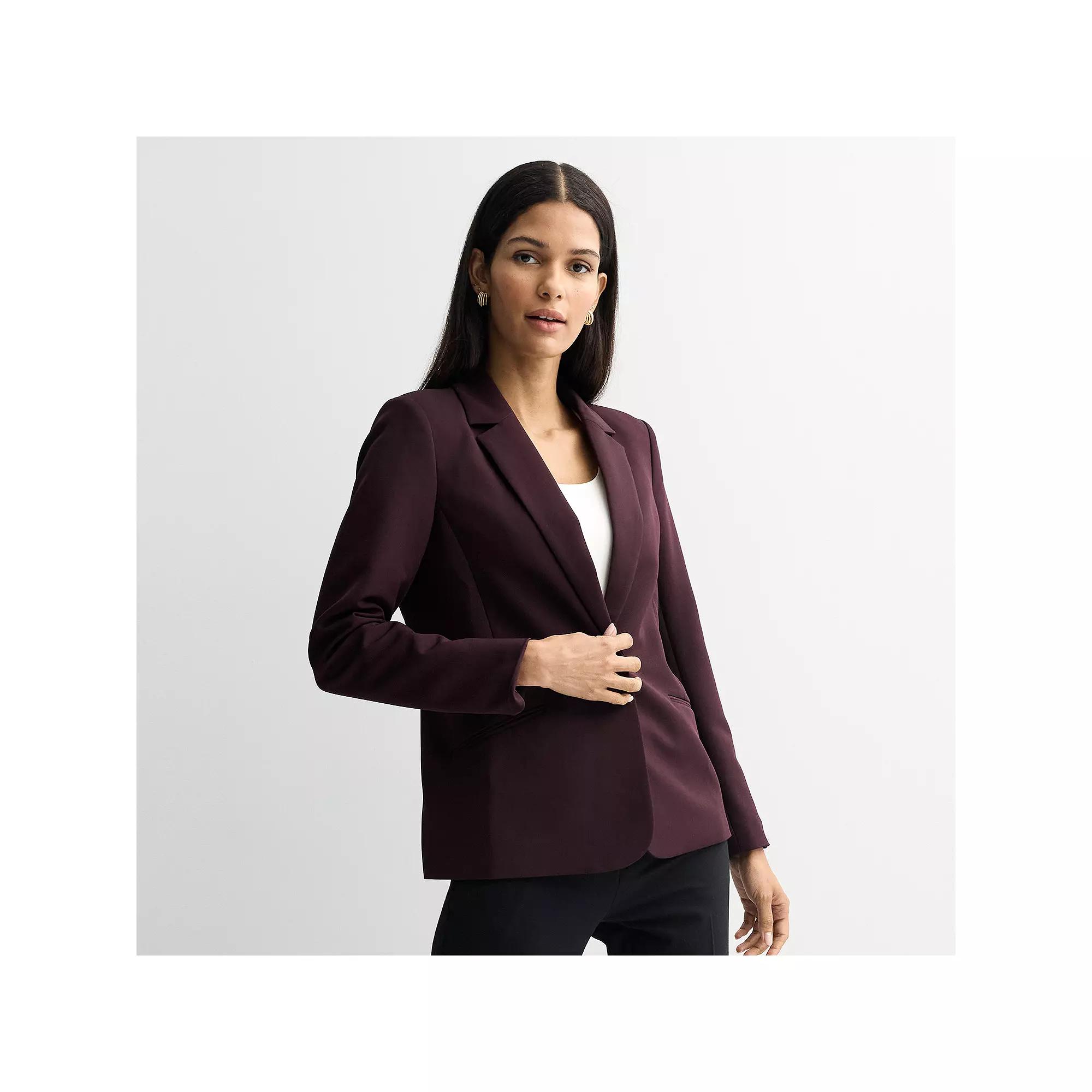 Women's Nine West Classic Single Button Blazer,  Product Image