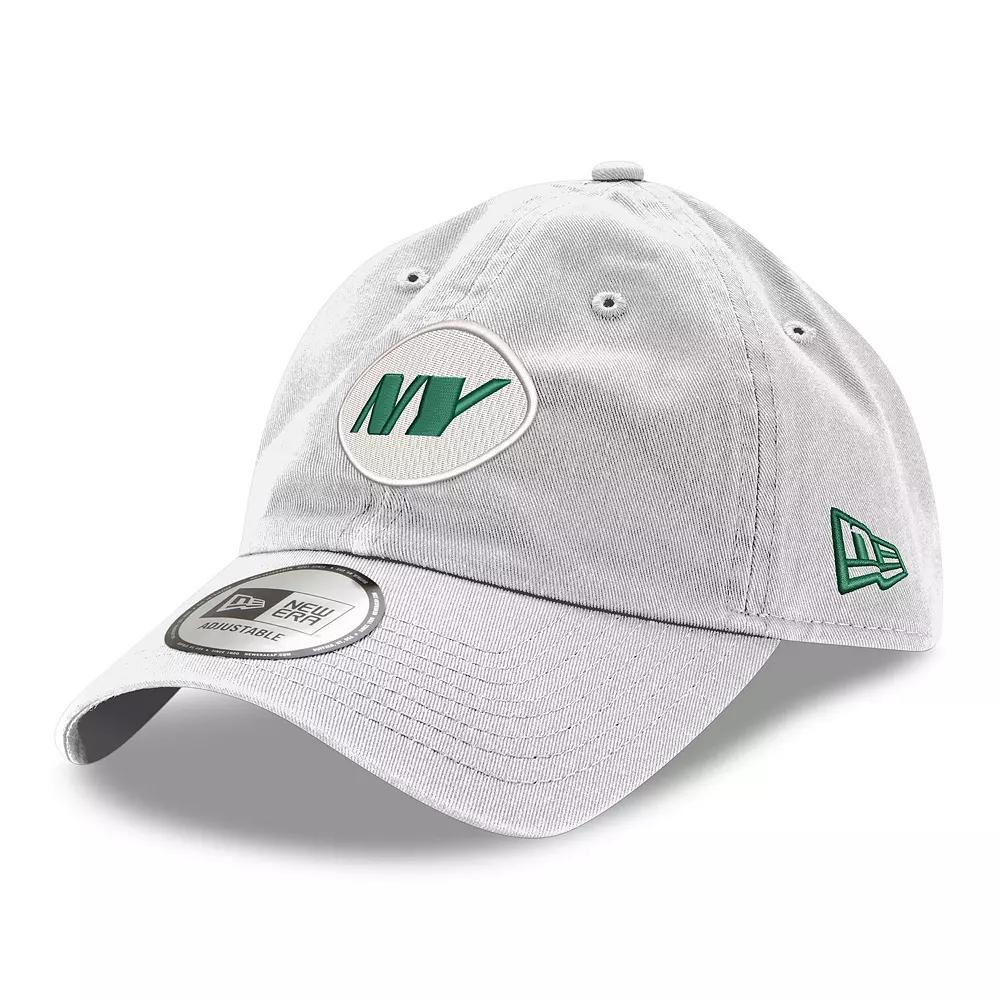 Men's New Era White New York Jets Casual Classic Adjustable Hat Product Image