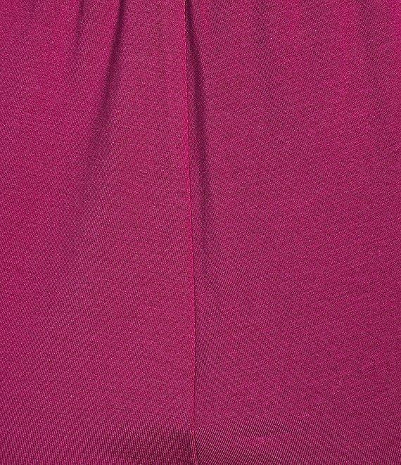 Eileen Fisher Stretch Organic Cotton Blend Jersey Straight Leg Pull-On Ankle Pants Product Image