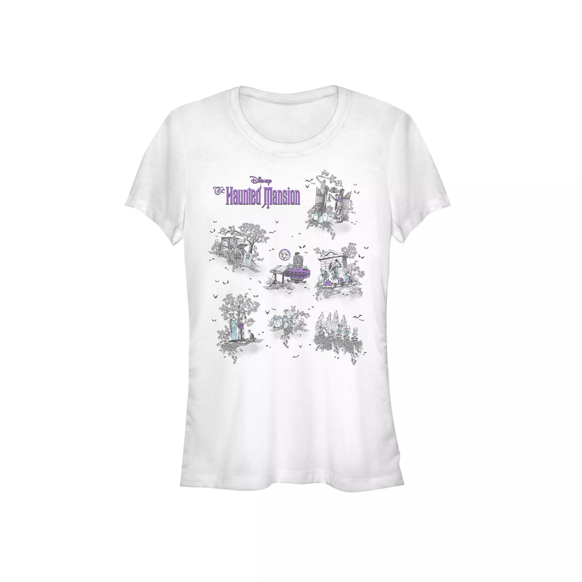Disney's The Haunted Mansion Map Juniors' Graphic Tee, Girl's,  Product Image