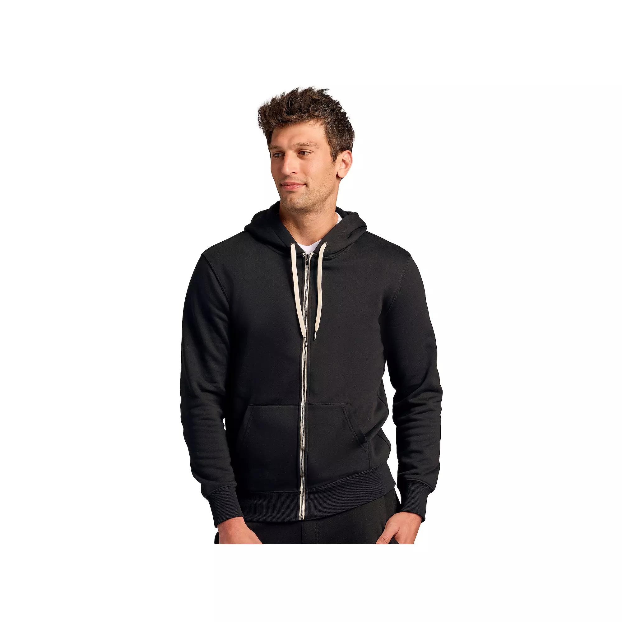 Men's True Classic French Terry Zip-Up Drawstring Hoodie,  Product Image