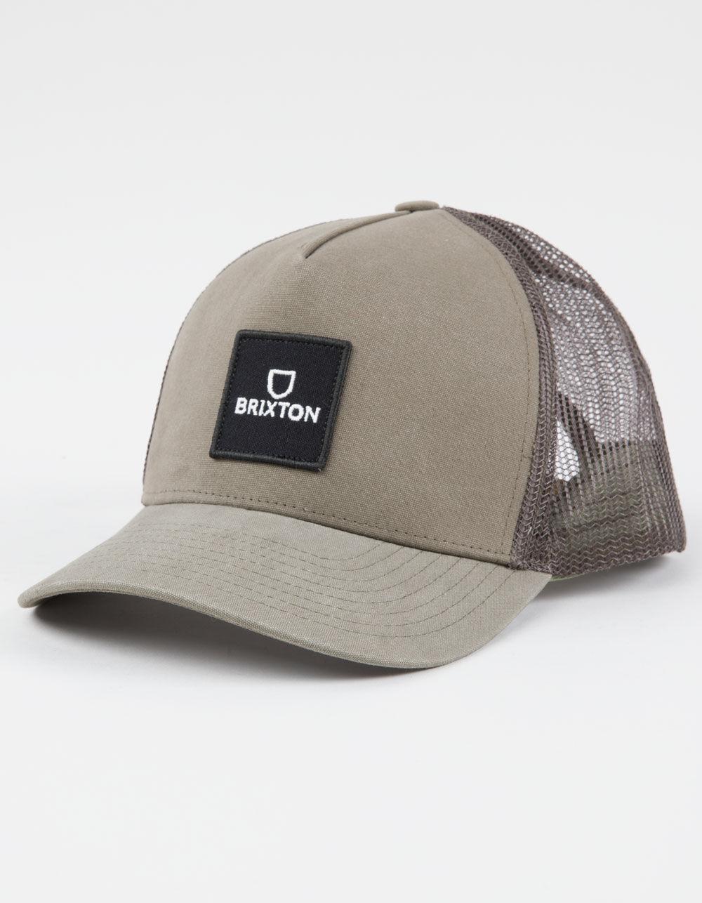 BRIXTON Alpha Block NetPlus® MP Trucker Hat - BROWN Product Image
