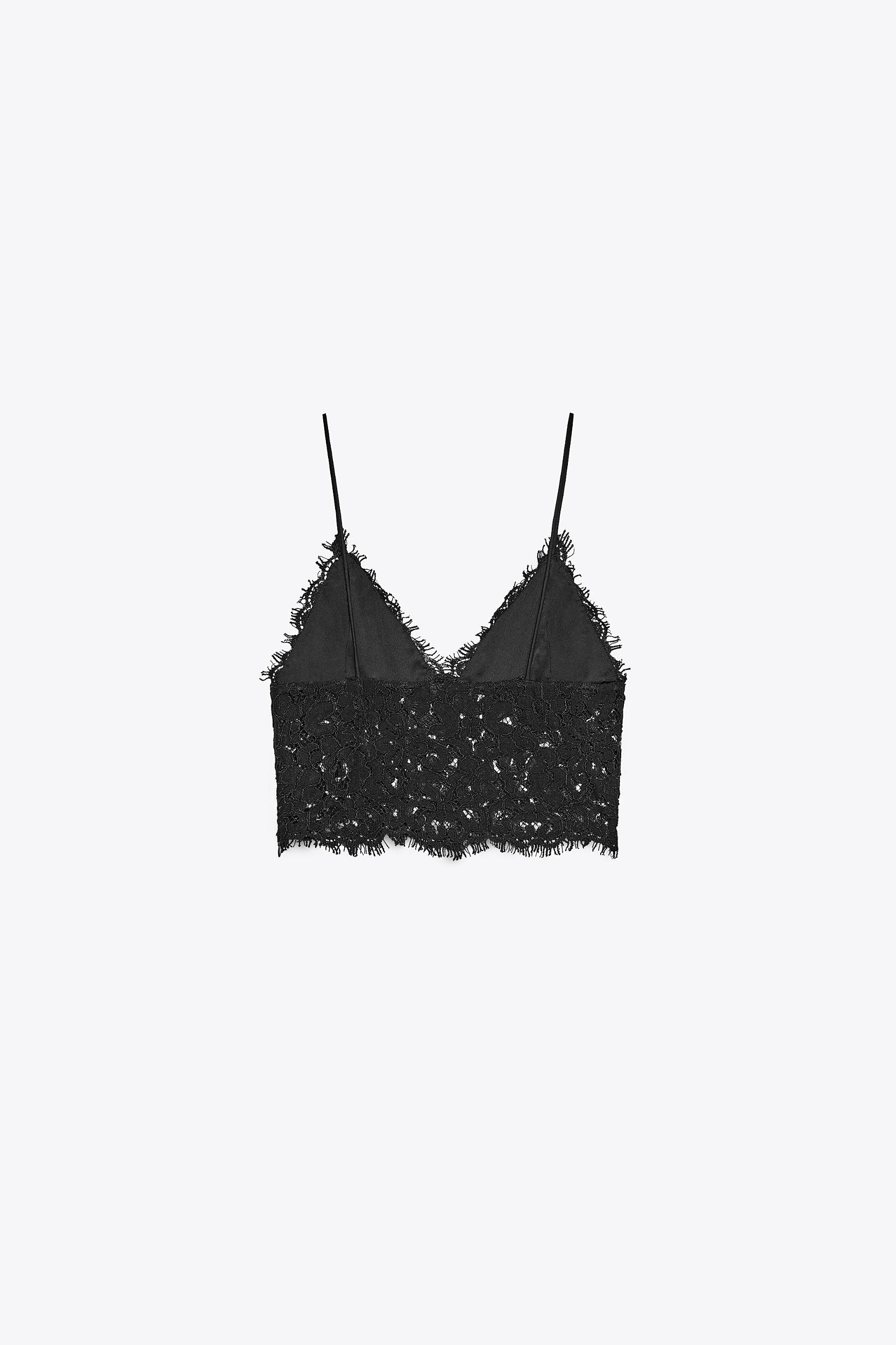EMBROIDERED CROPPED TOP Product Image