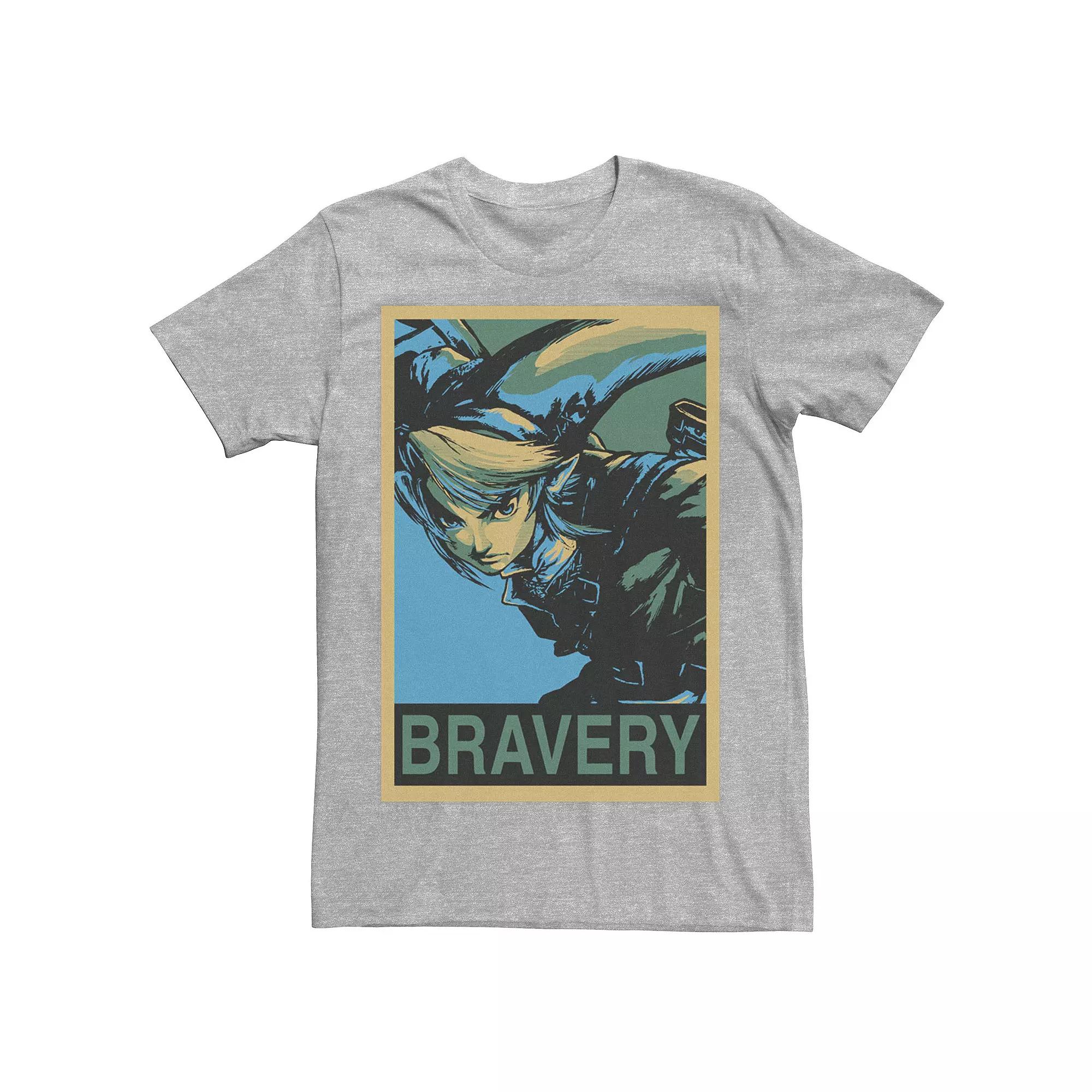 Men's Zelda Link Bravery Poster Tee,  Product Image