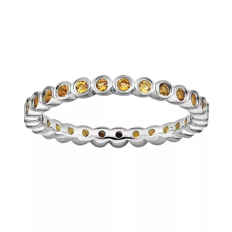 Stacks & Stones Sterling Silver Citrine Stack Ring, Women's,  Product Image