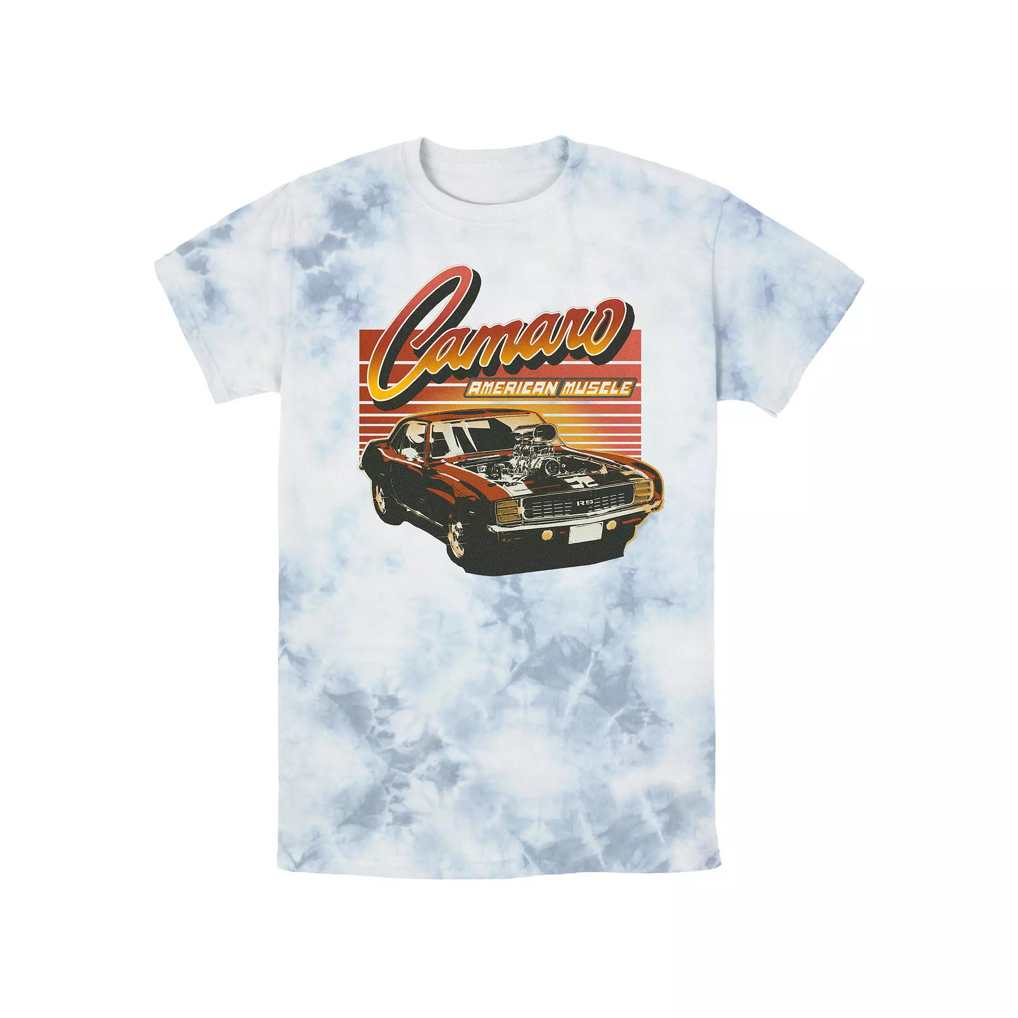 Men's Camaro Power Engine Bombard Wash Graphic Tee,  Product Image