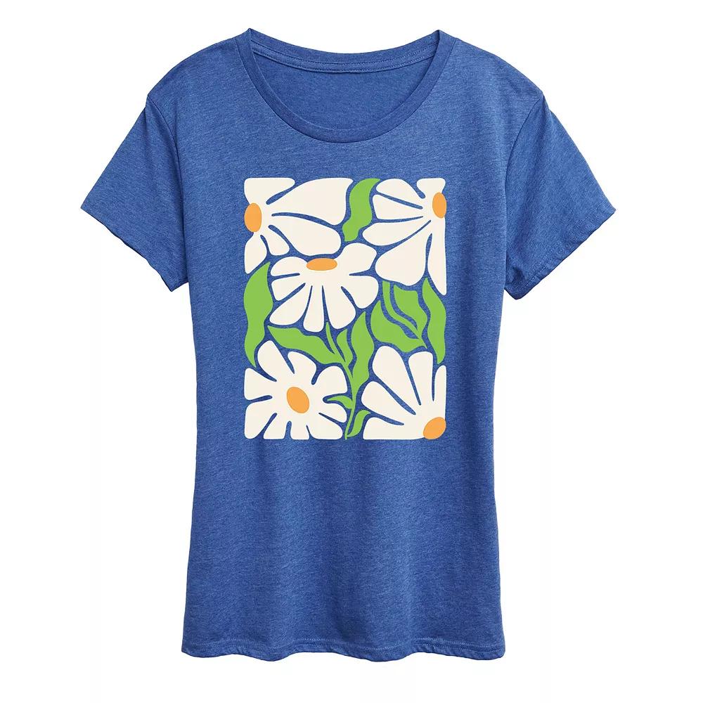 Women's Deco Flowers Graphic Tee,  Product Image