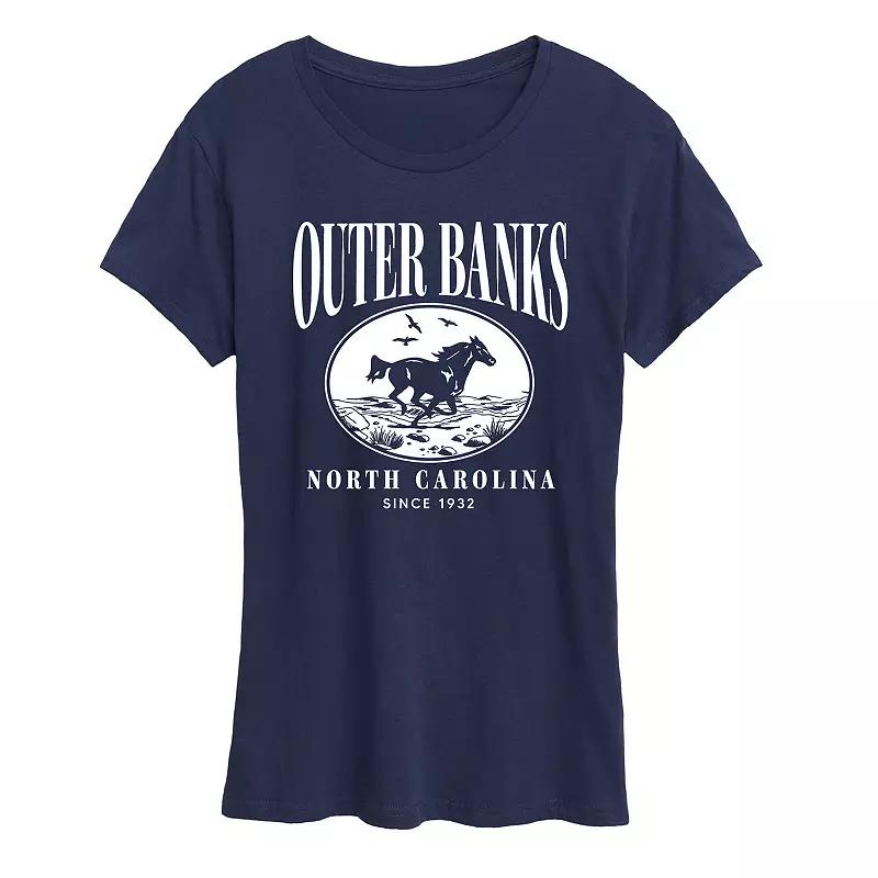 Women's Outer Banks Running Horse Graphic Tee,  Product Image