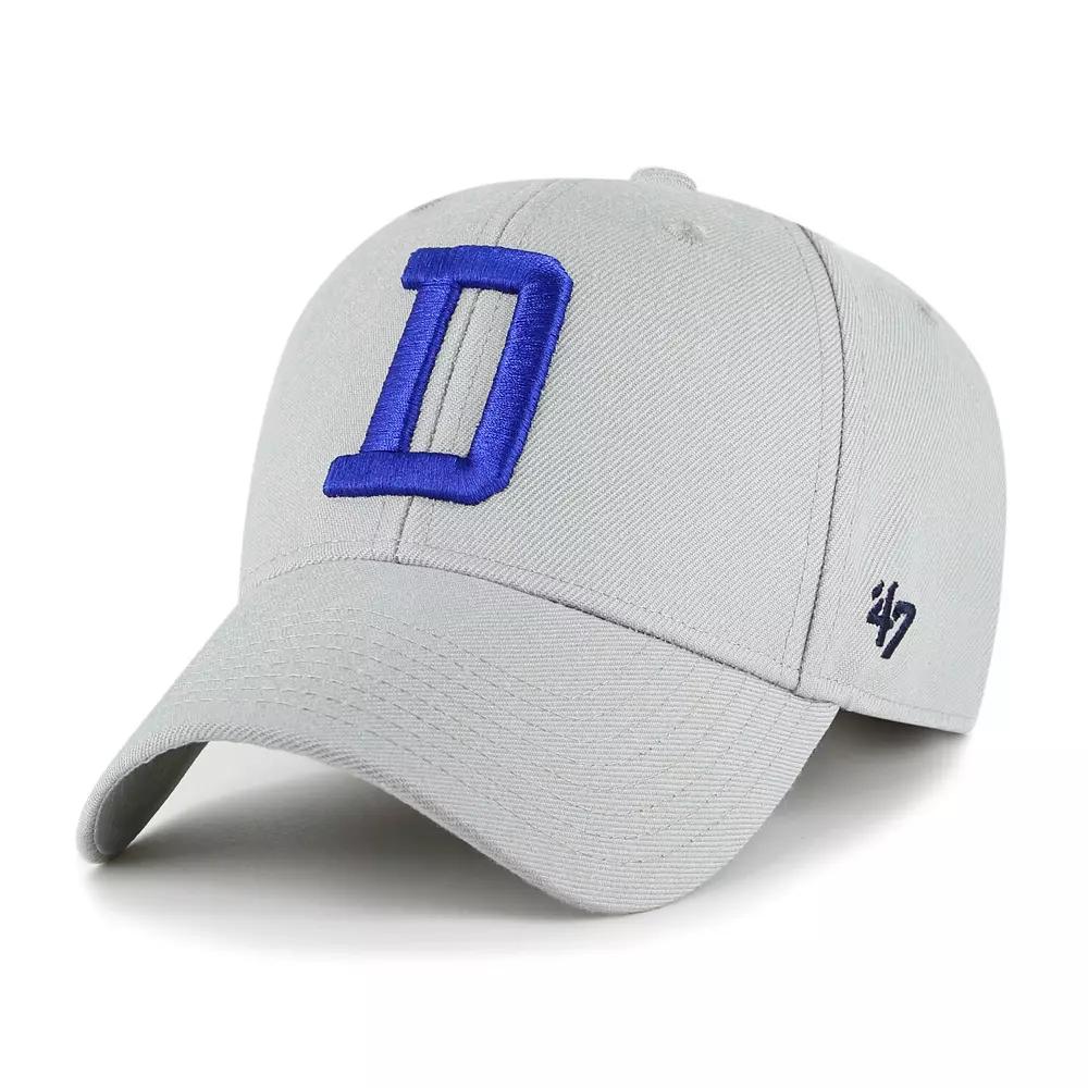 Men's '47 Gray Dallas Cowboys "D" MVP Adjustable Hat, Grey Product Image