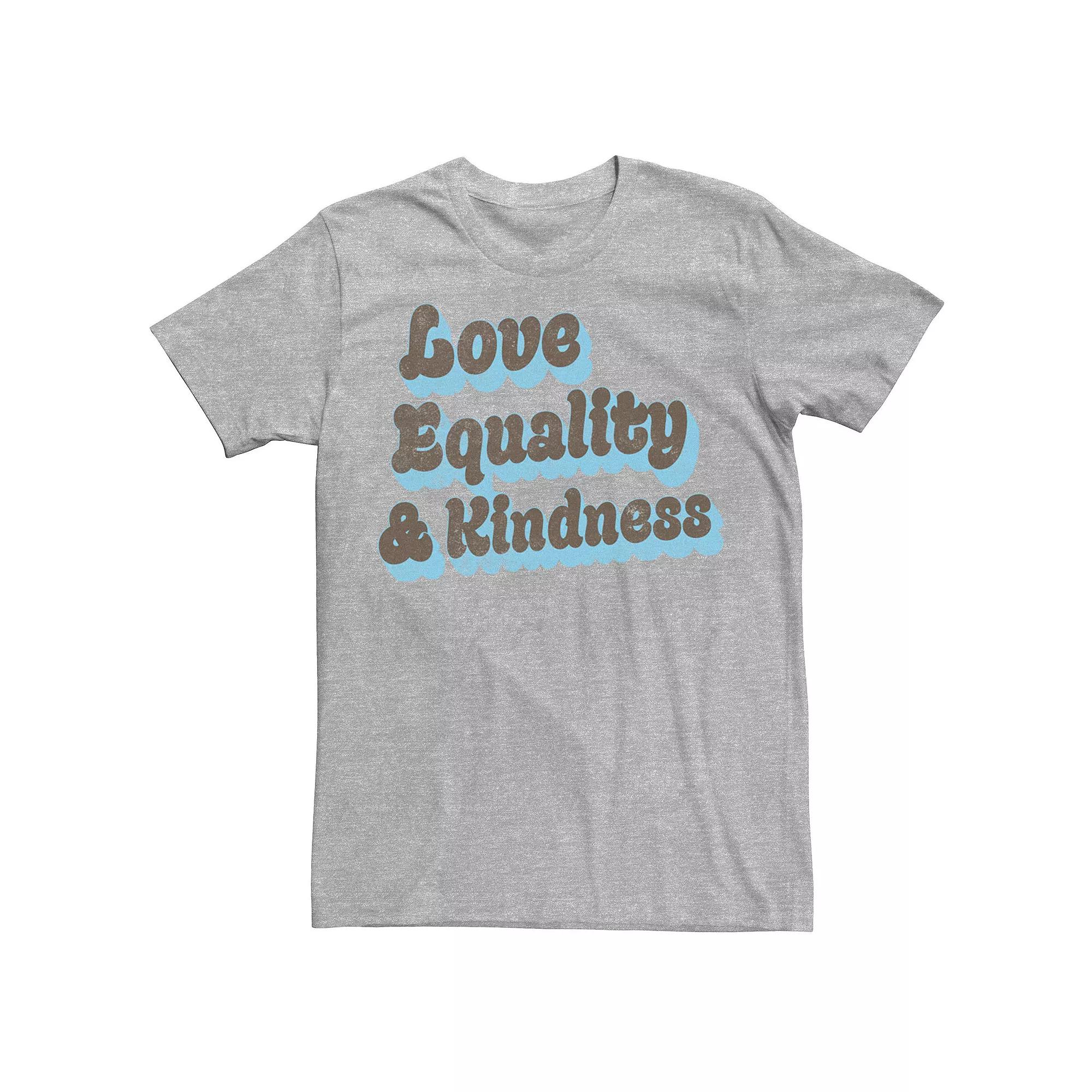 Men's Fifth Sun "Love Equality & Kindness" Stack Tee, Size: Small, Athletic Grey Product Image