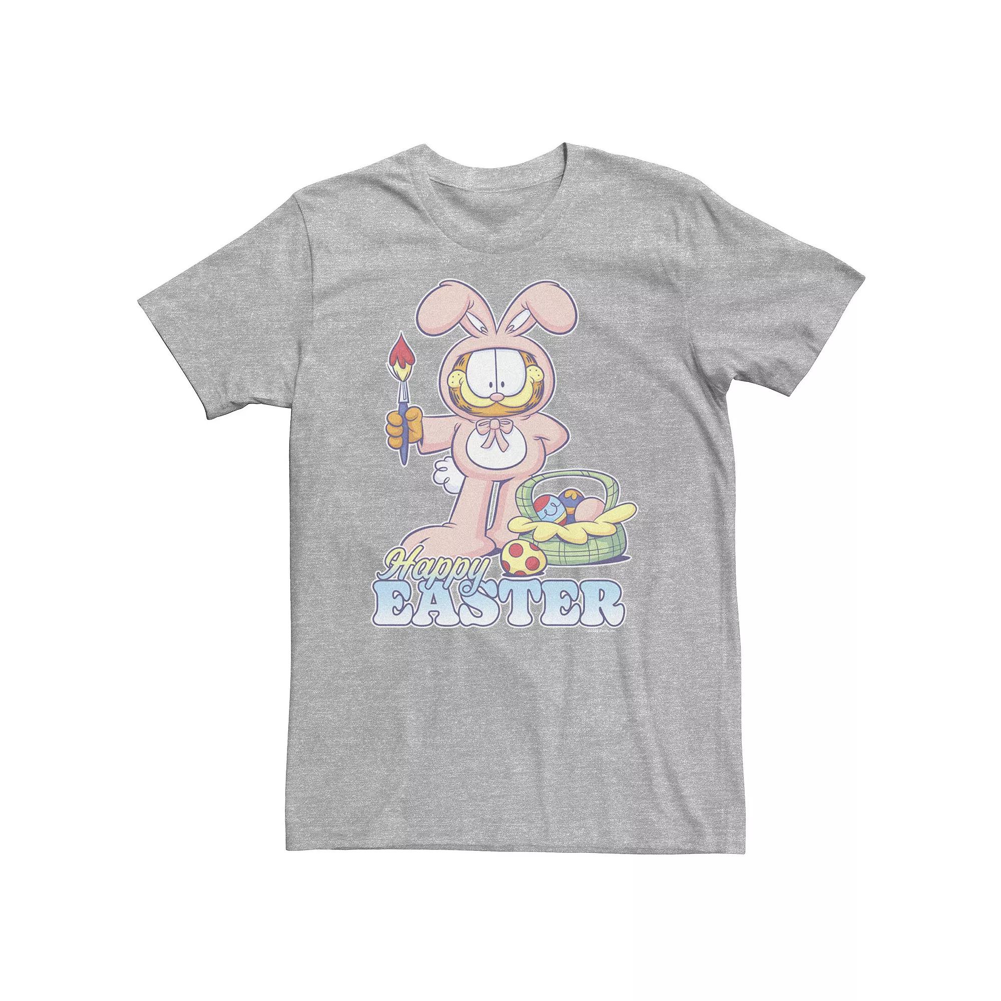 Big & Tall Garfield Easter Dye Happy Easter Tee, Men's,  Product Image